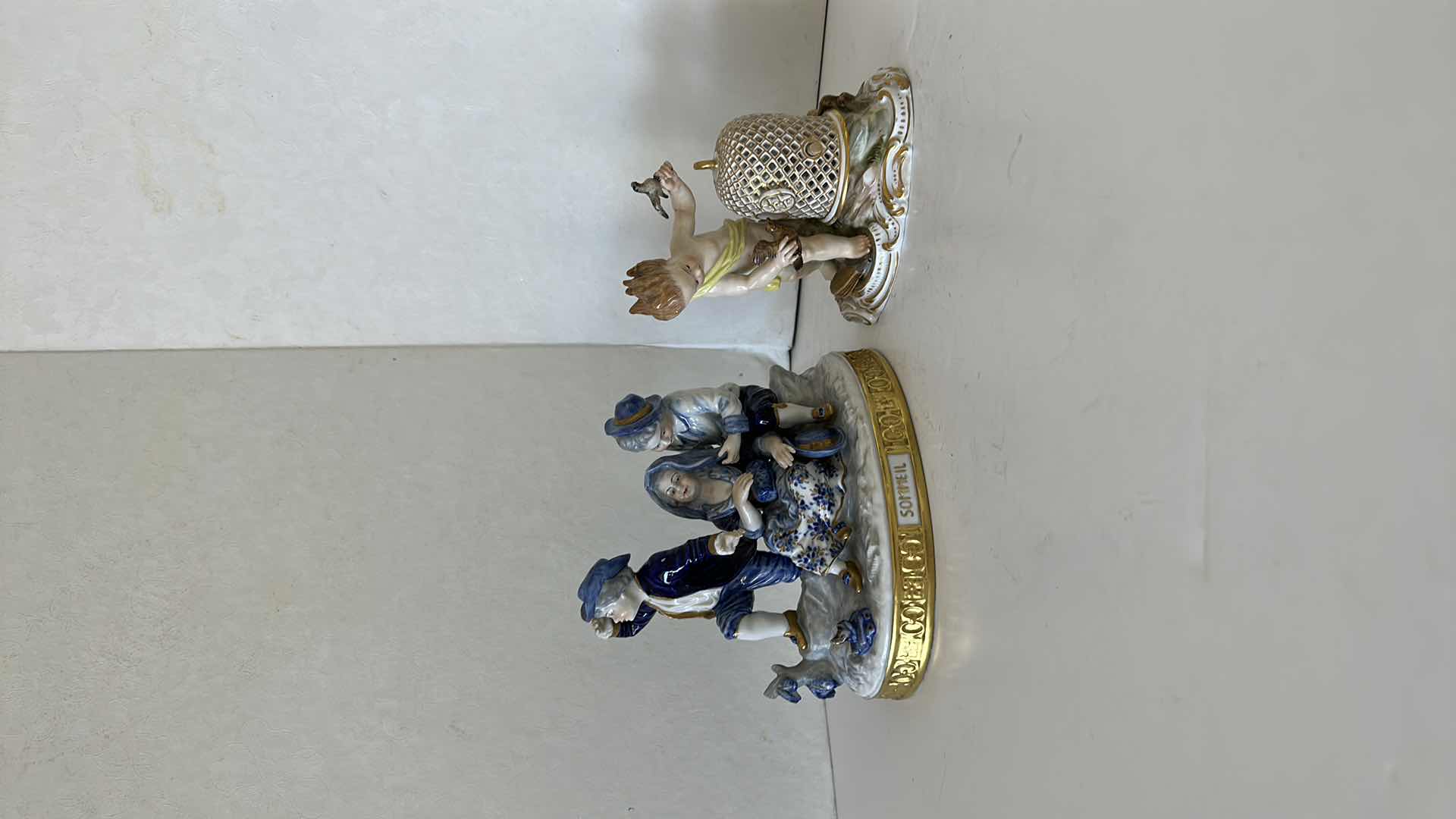 Photo 1 of 2-VINTAGE PORCELAIN COLLECTIBLE FIGURINES