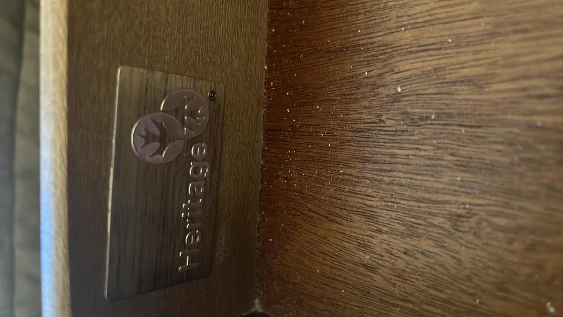 Photo 1 of VINTAGE HERITAGE MAHOGANY NIGHTSTAND W GOLD HARDWARE   27” x 17” H26”