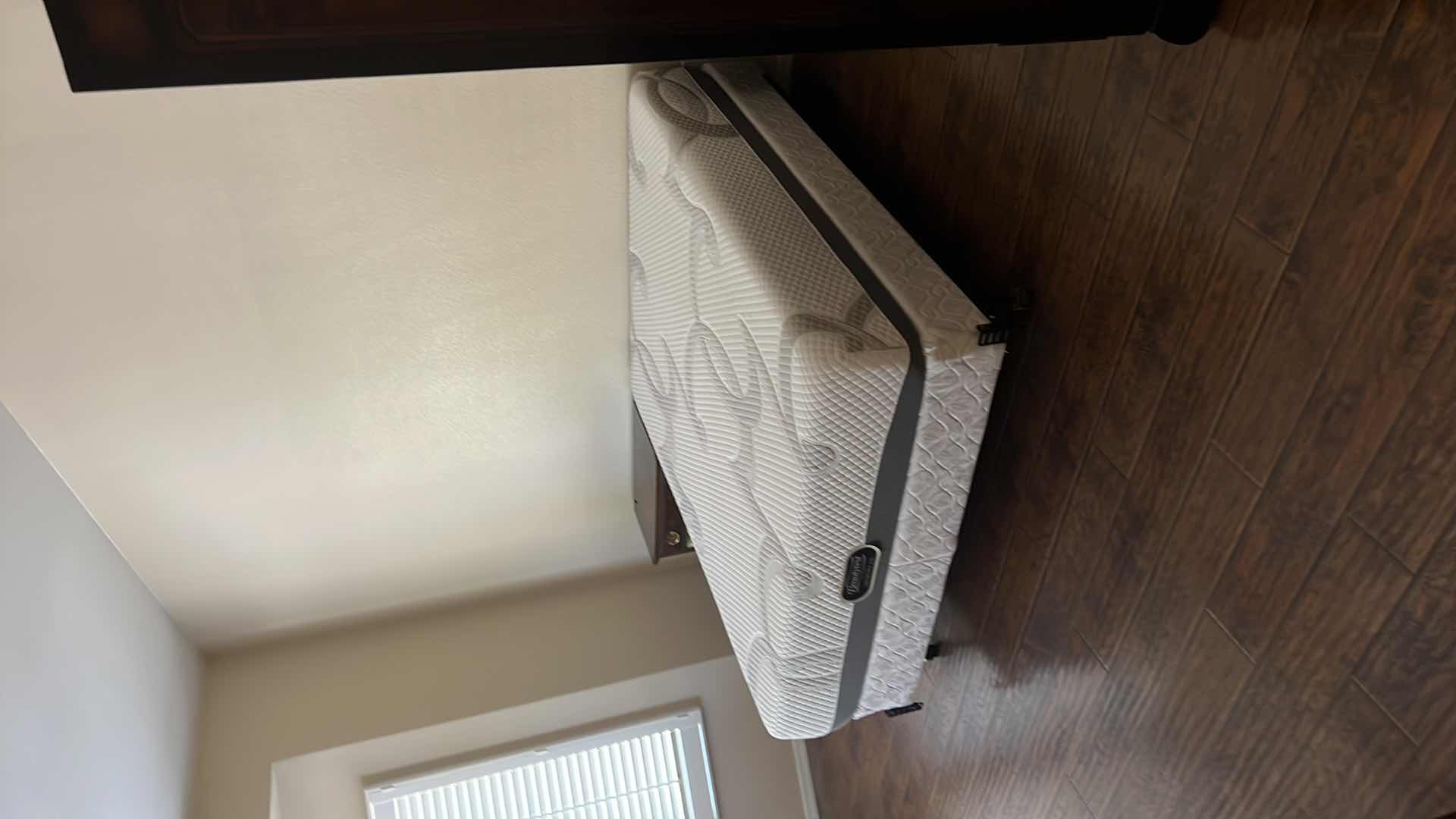 Photo 1 of QUEEN BEAUTYREST MEMORY FOAM PLUS MATTRESS SET W FRAME (EXCELLENT CONDITION)