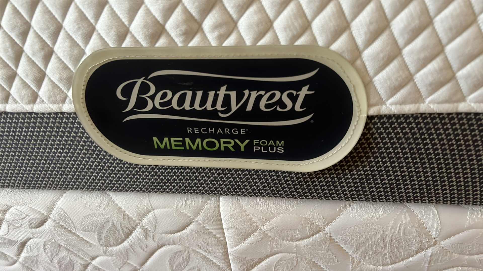 Photo 1 of QUEEN BEAUTYREST MEMORY FOAM PLUS MATTRESS SET W FRAME (EXCELLENT CONDITION)