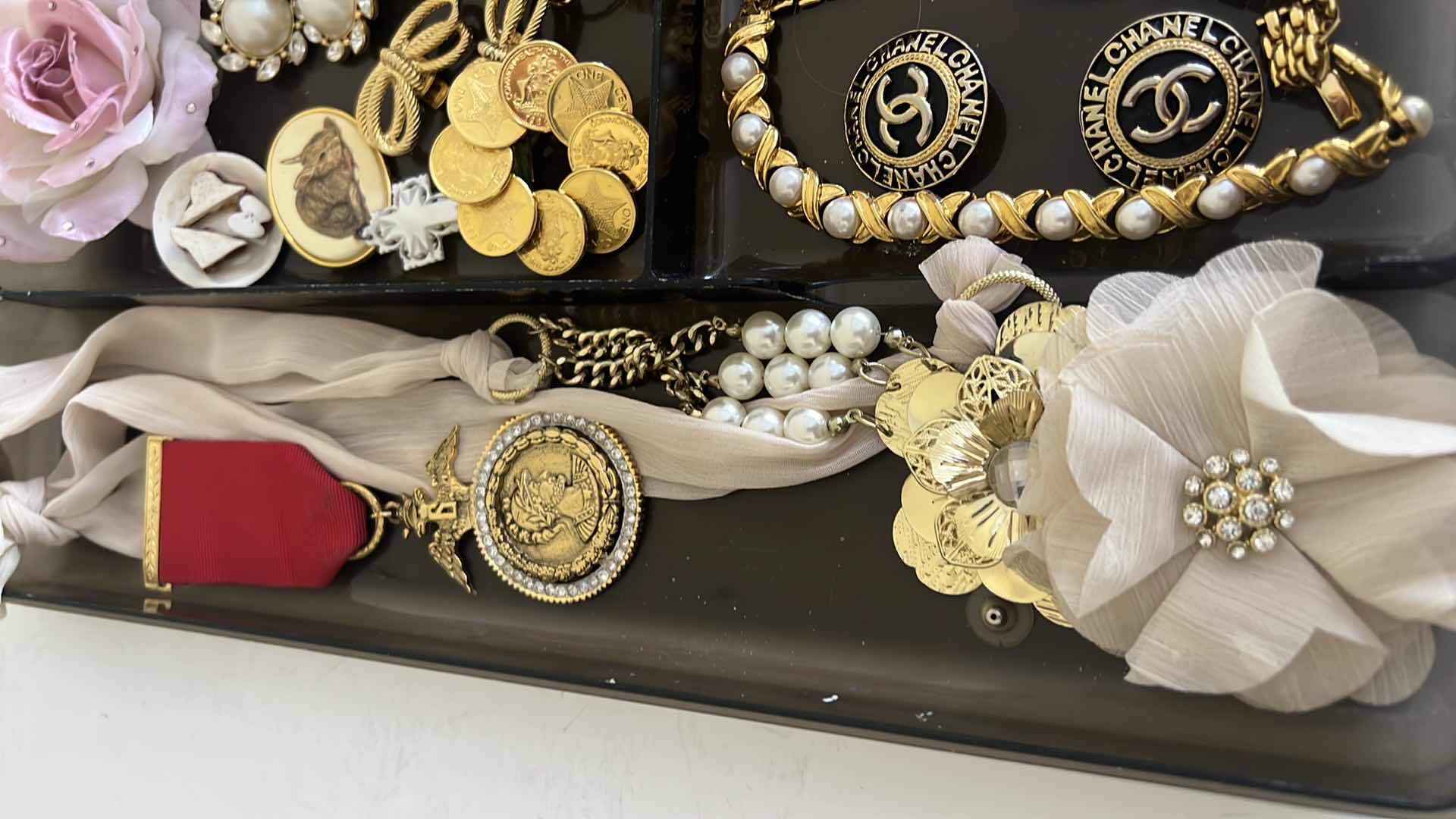 Photo 1 of TRAY W COSTUME JEWELRY