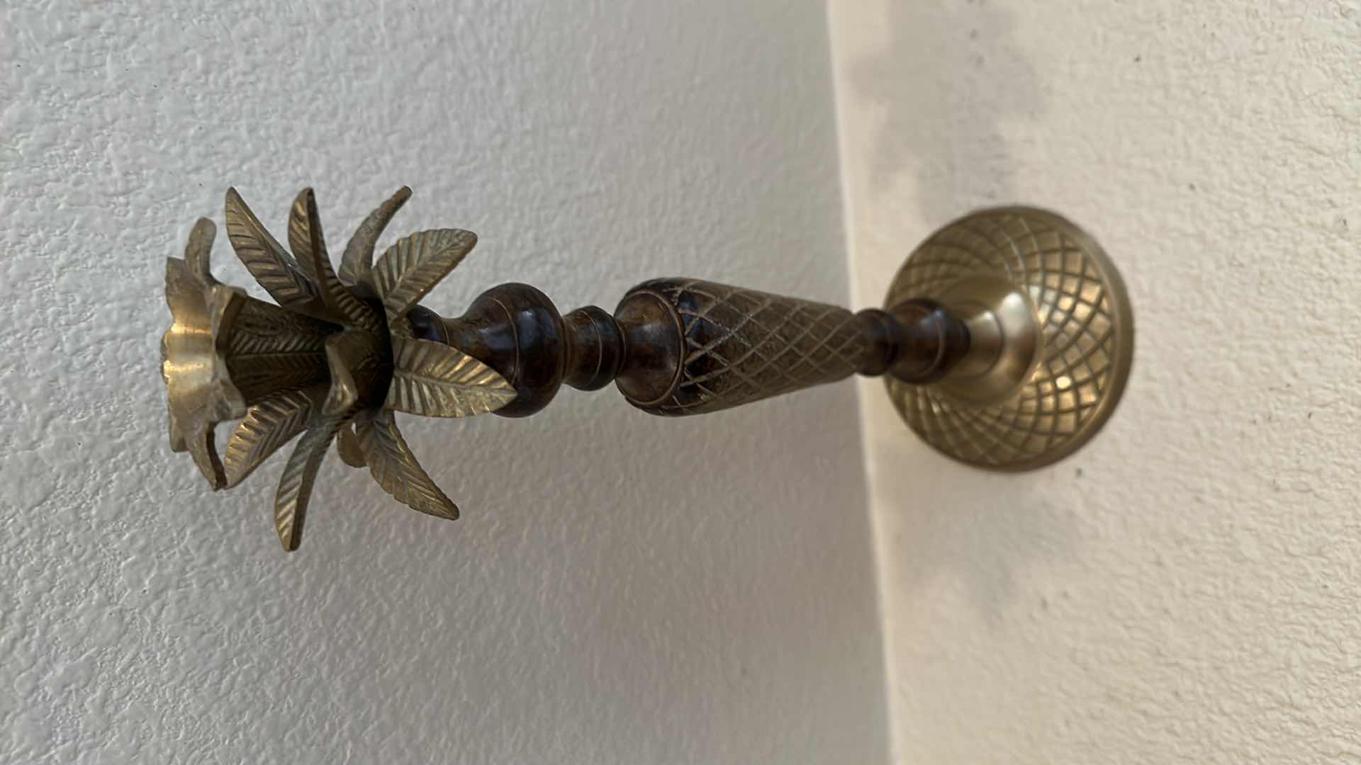 Photo 1 of PALM LEAF CANDLE HOLDERS