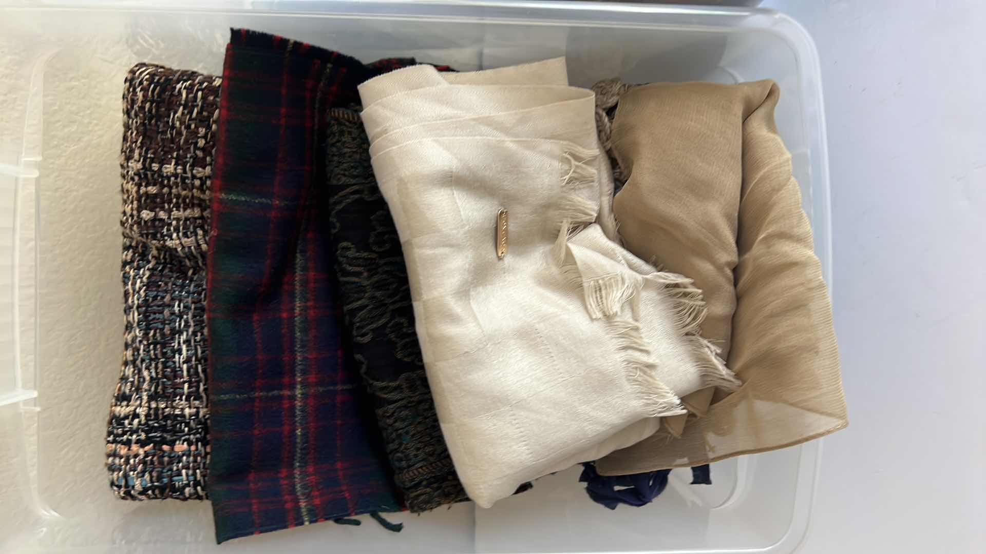 Photo 1 of 2-CONTAINERS W LADIES SCARVES