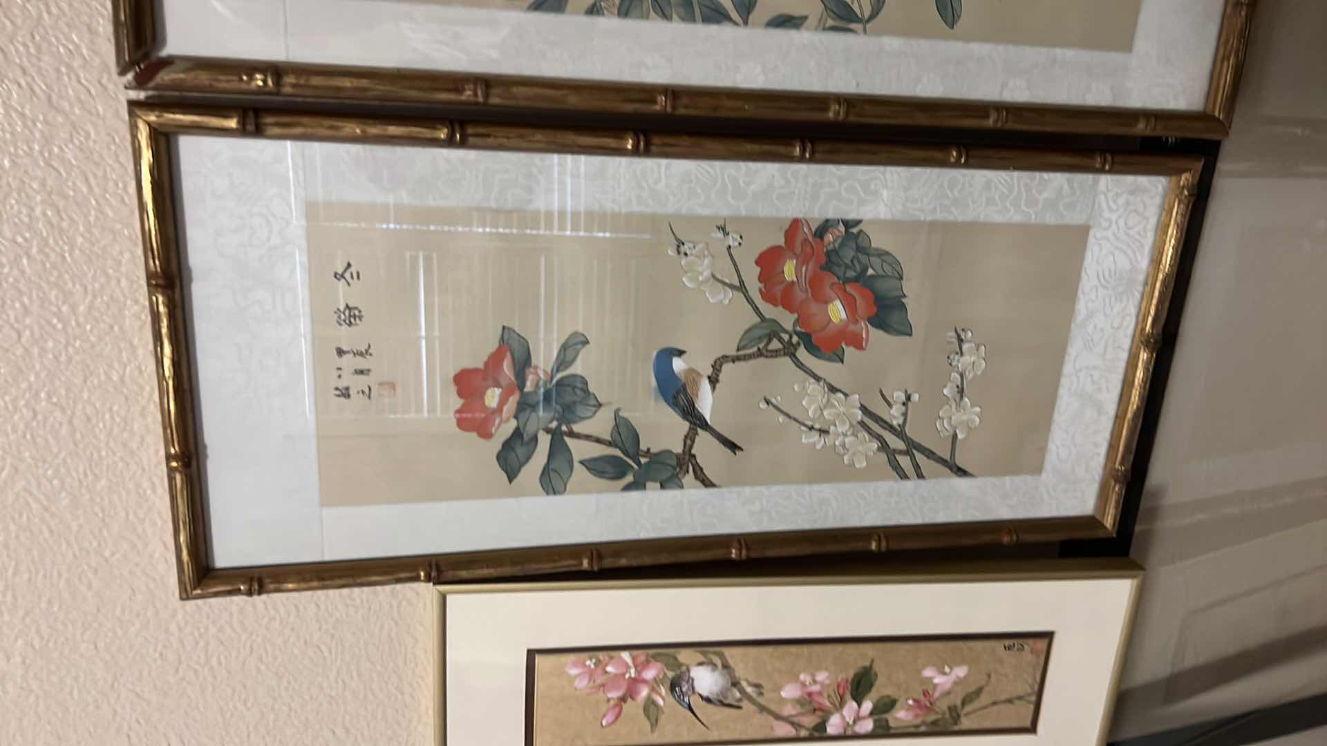 Photo 1 of 4-FLORAL FRAMED ARTWORKS