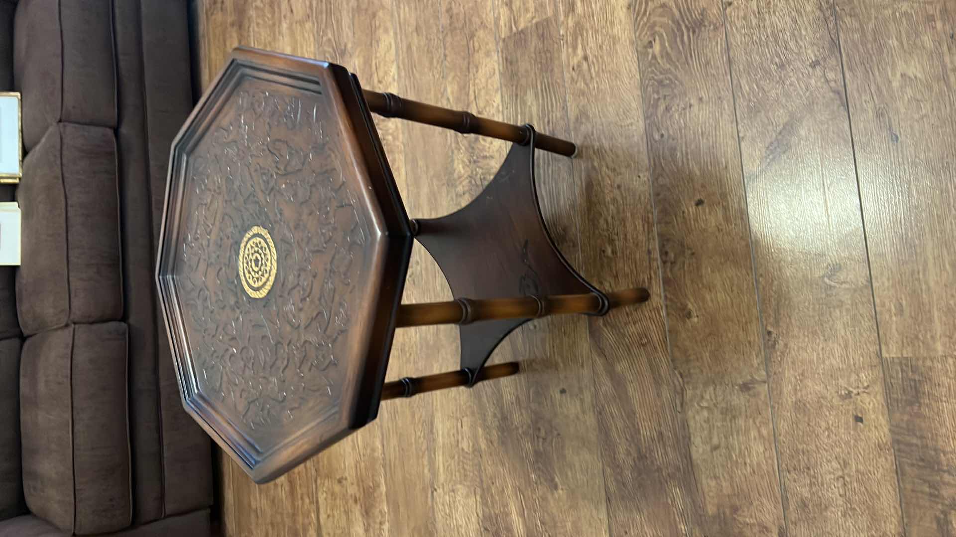 Photo 1 of VINTAGE WOOD ACCENT TABLE   21” x 21” H24”