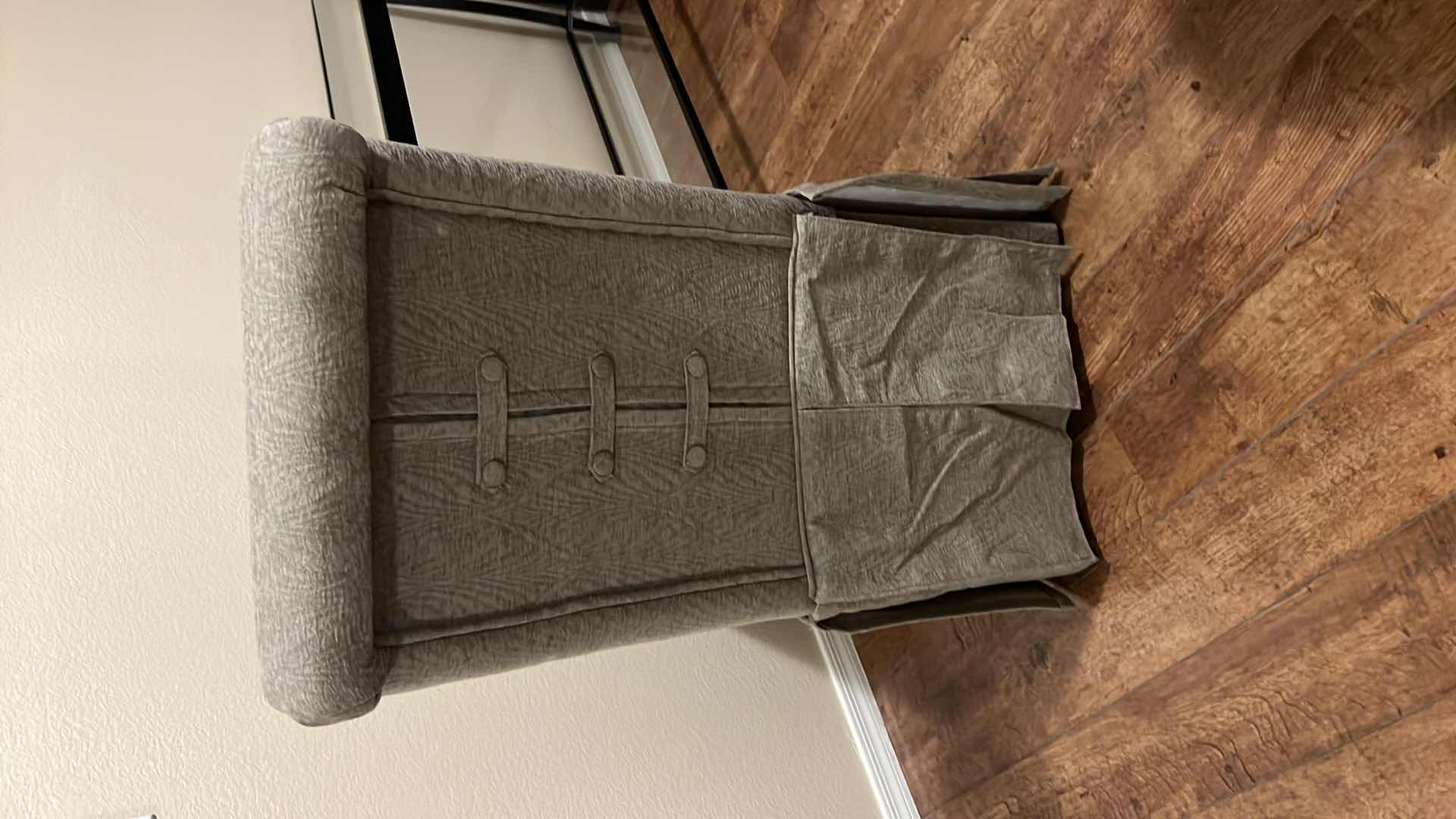 Photo 1 of UPHOLSTERED PALE GREEN HIGH BACK SIDE CHAIR