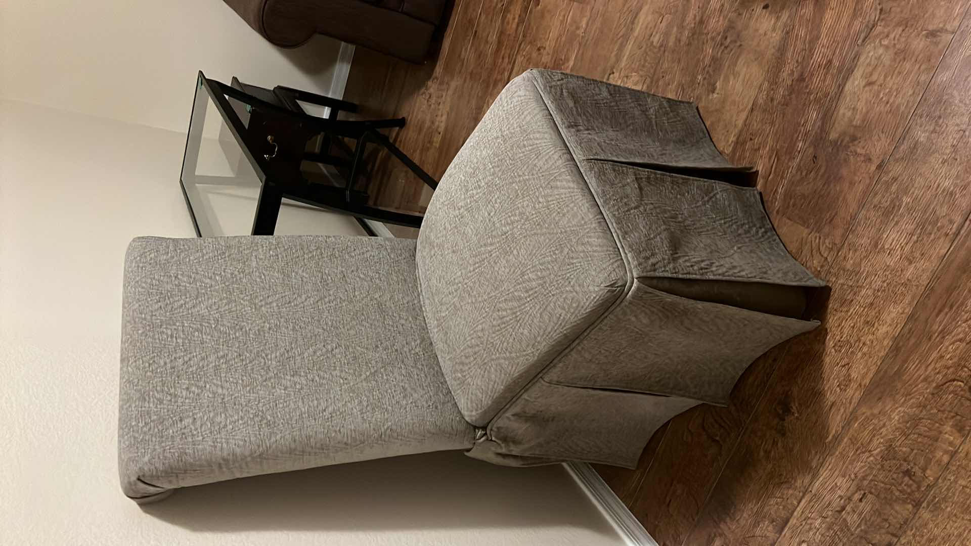 Photo 1 of UPHOLSTERED PALE GREEN HIGH BACK SIDE CHAIR