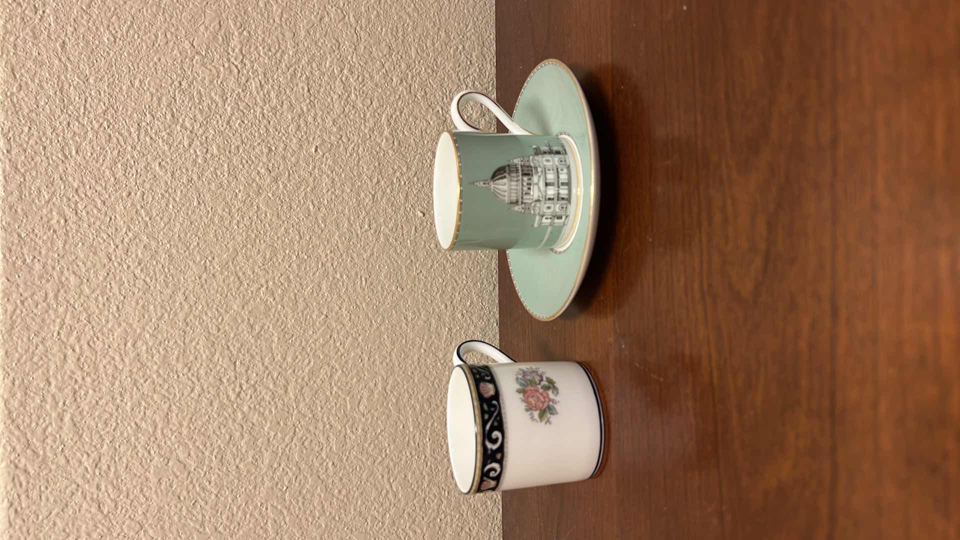 Photo 1 of MINIATURE WEDGEWOOD CHINA TEACUP SET & TEACUP