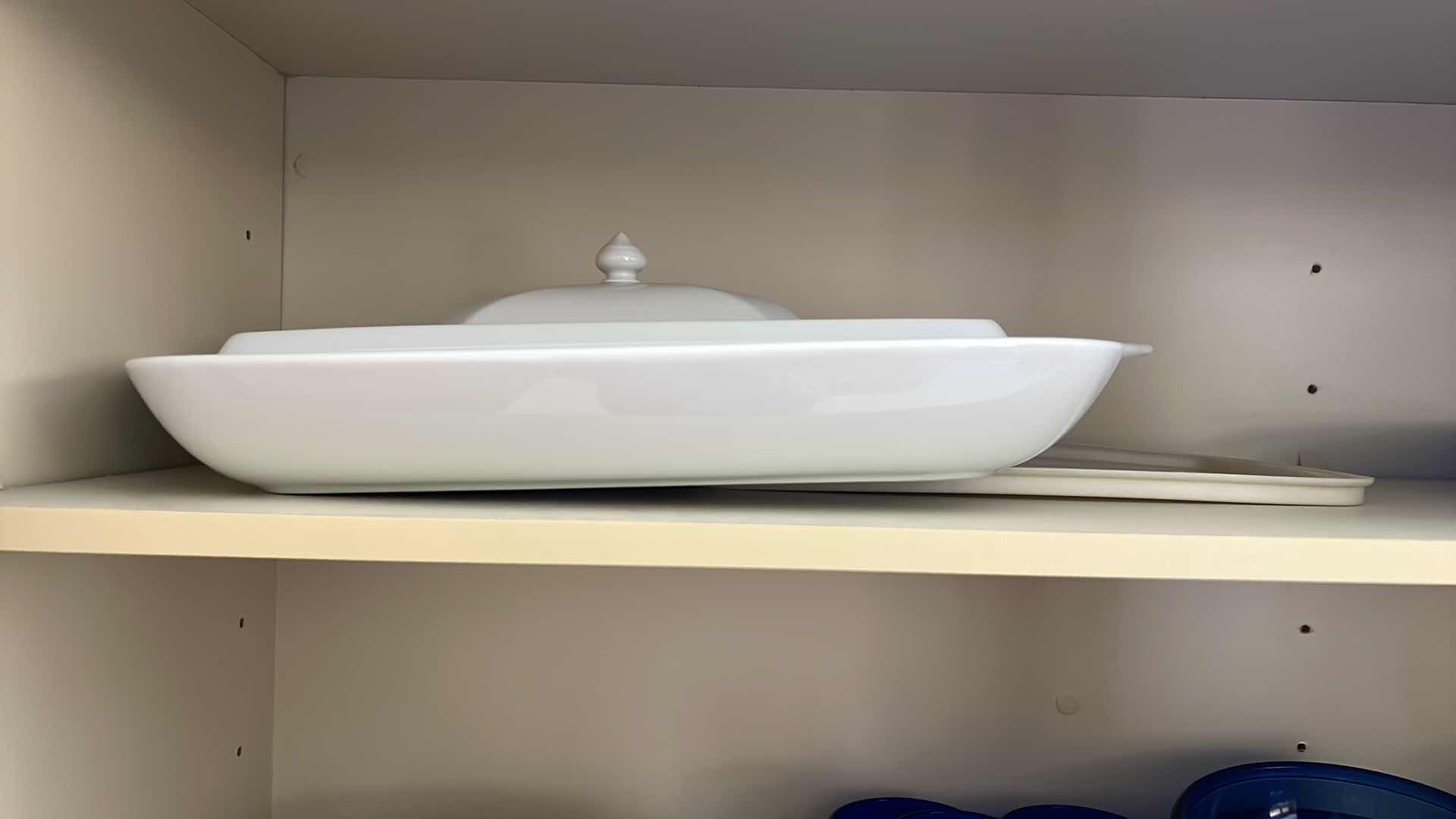 Photo 1 of CONTENTS OF KITCHEN CABINET-WHITE DISHWARE