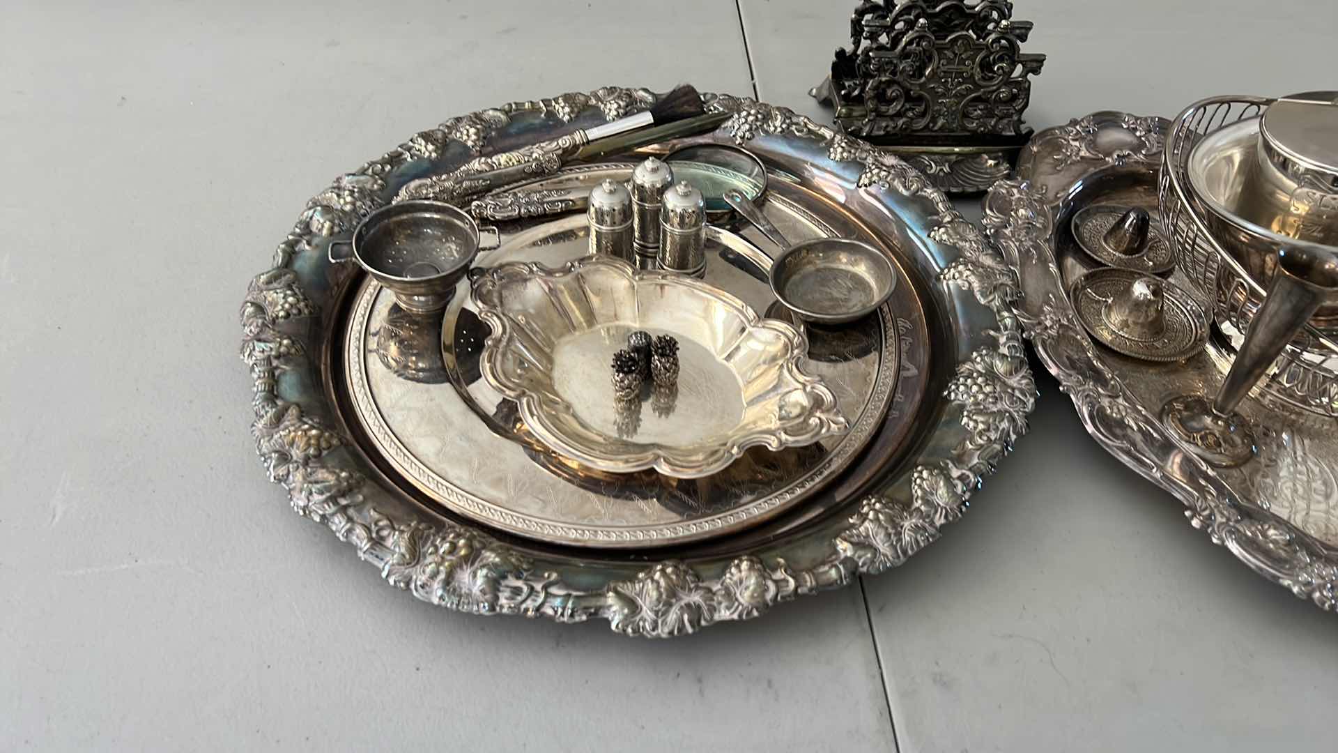 Photo 1 of SILVER AND PEWTER SERVEWARE