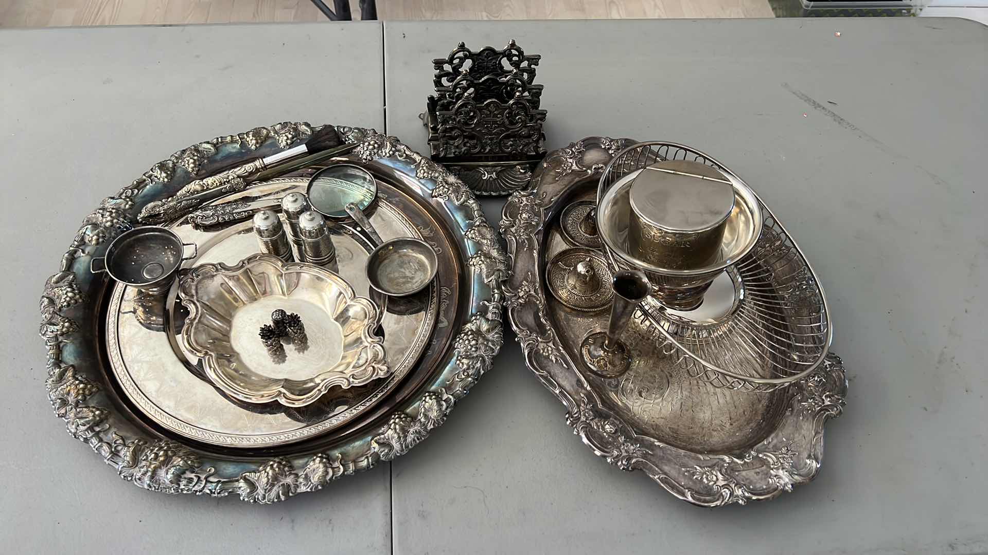 Photo 1 of SILVER AND PEWTER SERVEWARE