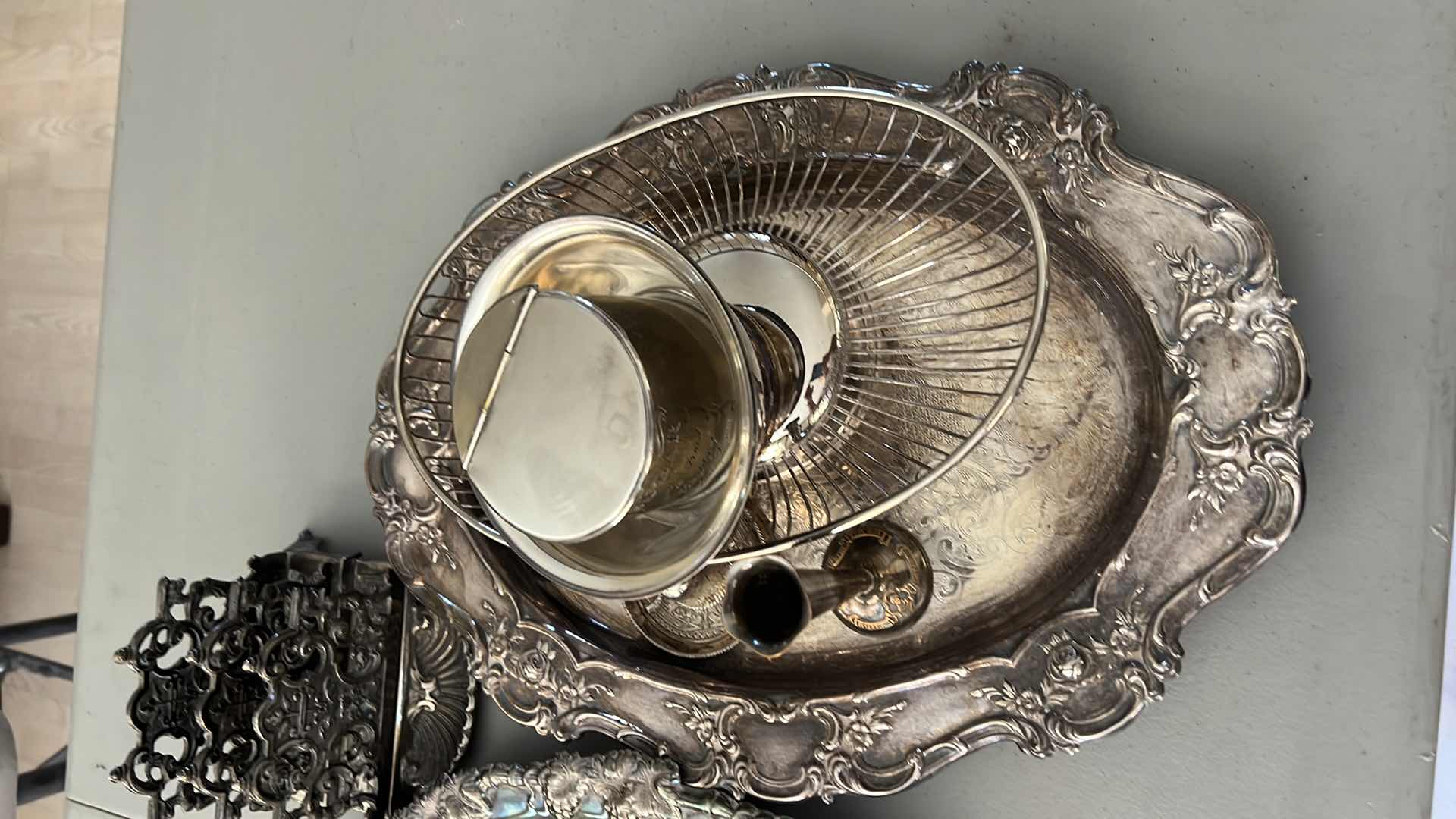 Photo 1 of SILVER AND PEWTER SERVEWARE