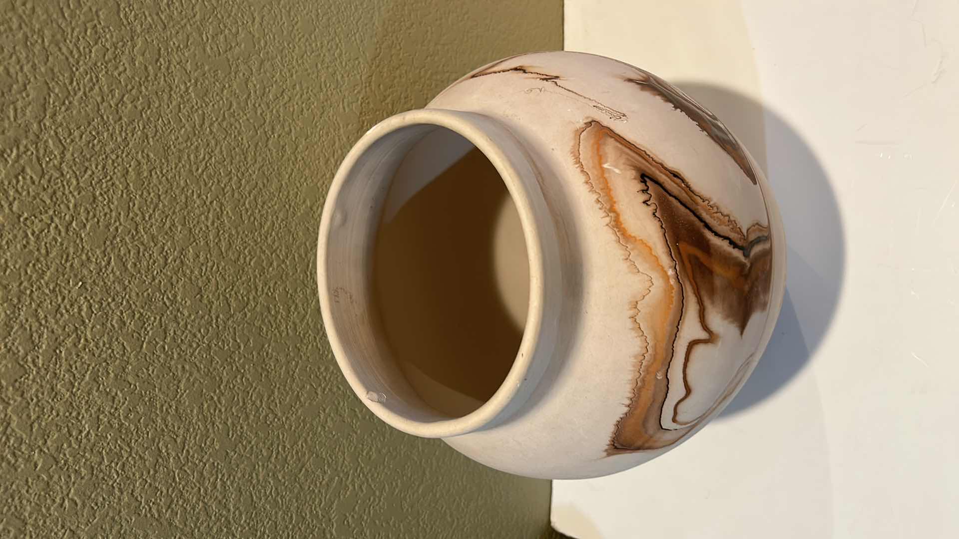 Photo 1 of NEMADJI EARTH POTTERY HAND MADE VASE- MADE FROM 25 THOUSAND YEAR OLD RETREATING GLACIERS