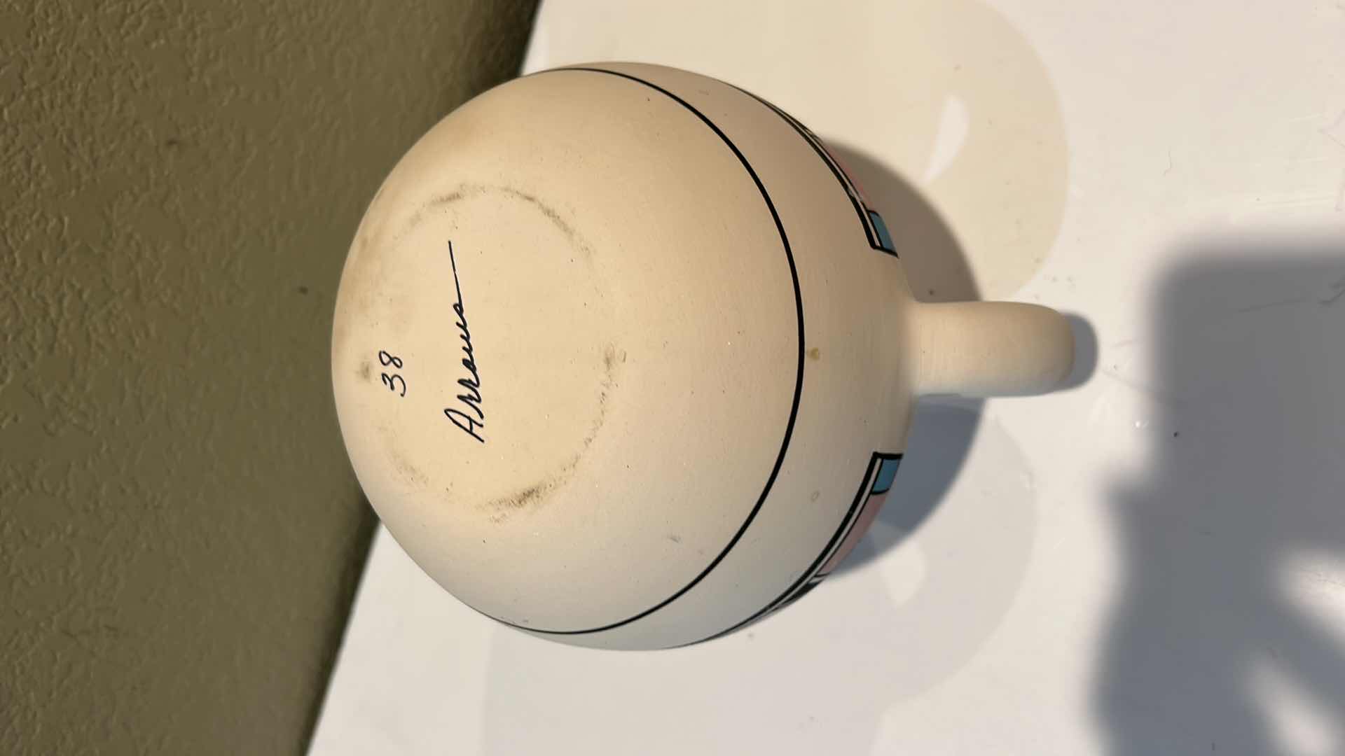 Photo 1 of INDIAN POTTERY SIGNED AND NUMBERED 8” x 7”