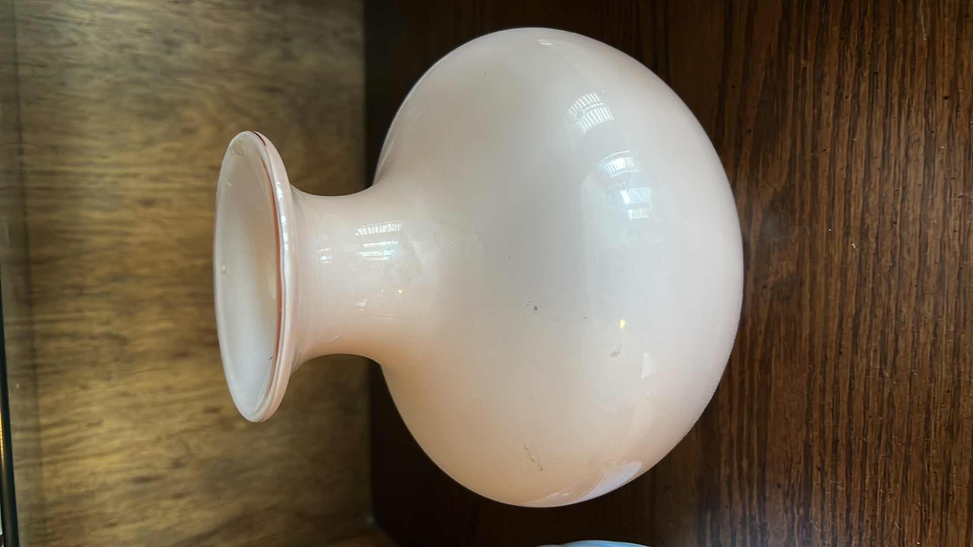 Photo 1 of MIKASA MILK GLASS VASE AND 4 BOWLS