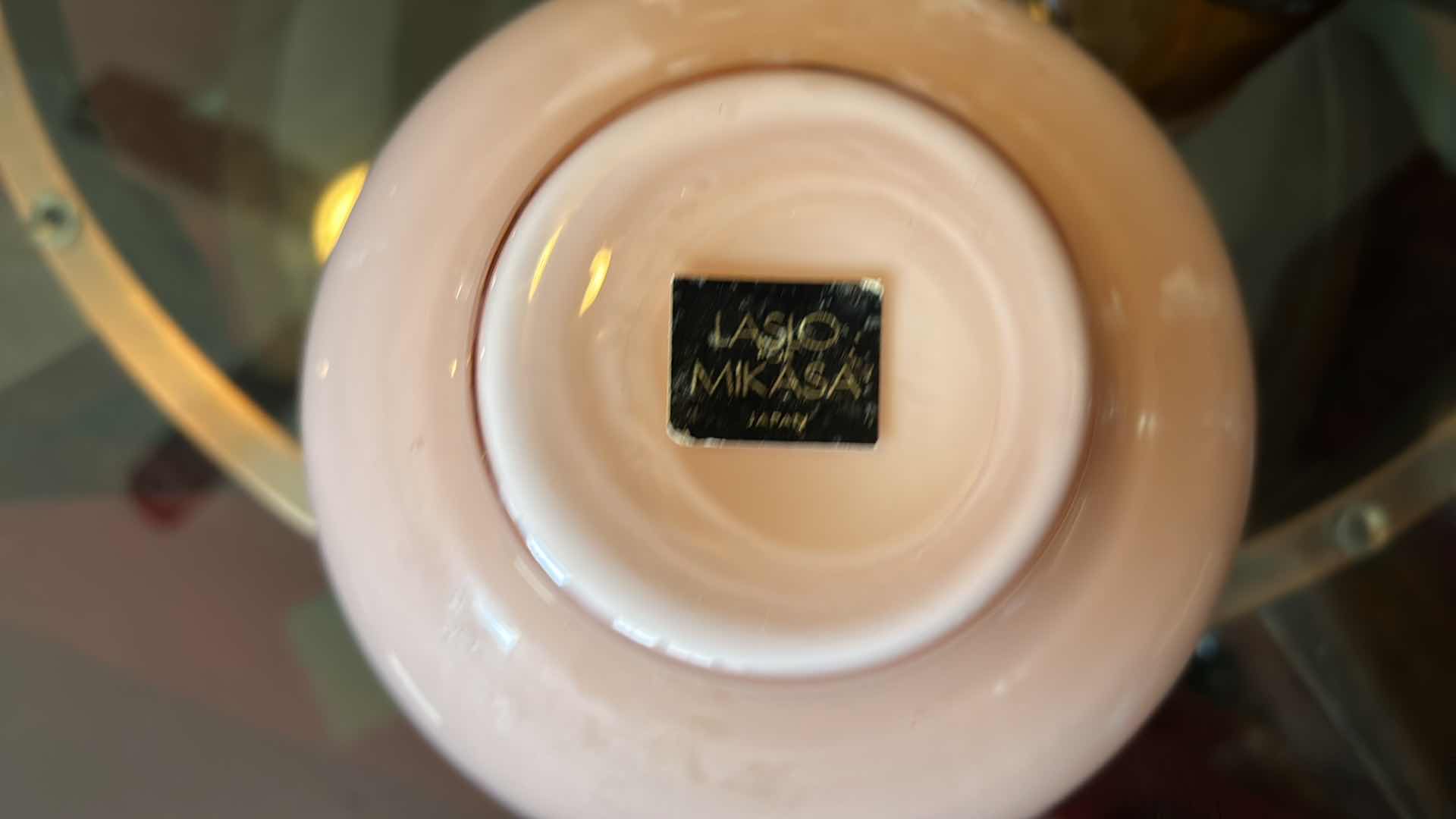 Photo 1 of MIKASA MILK GLASS VASE AND 4 BOWLS