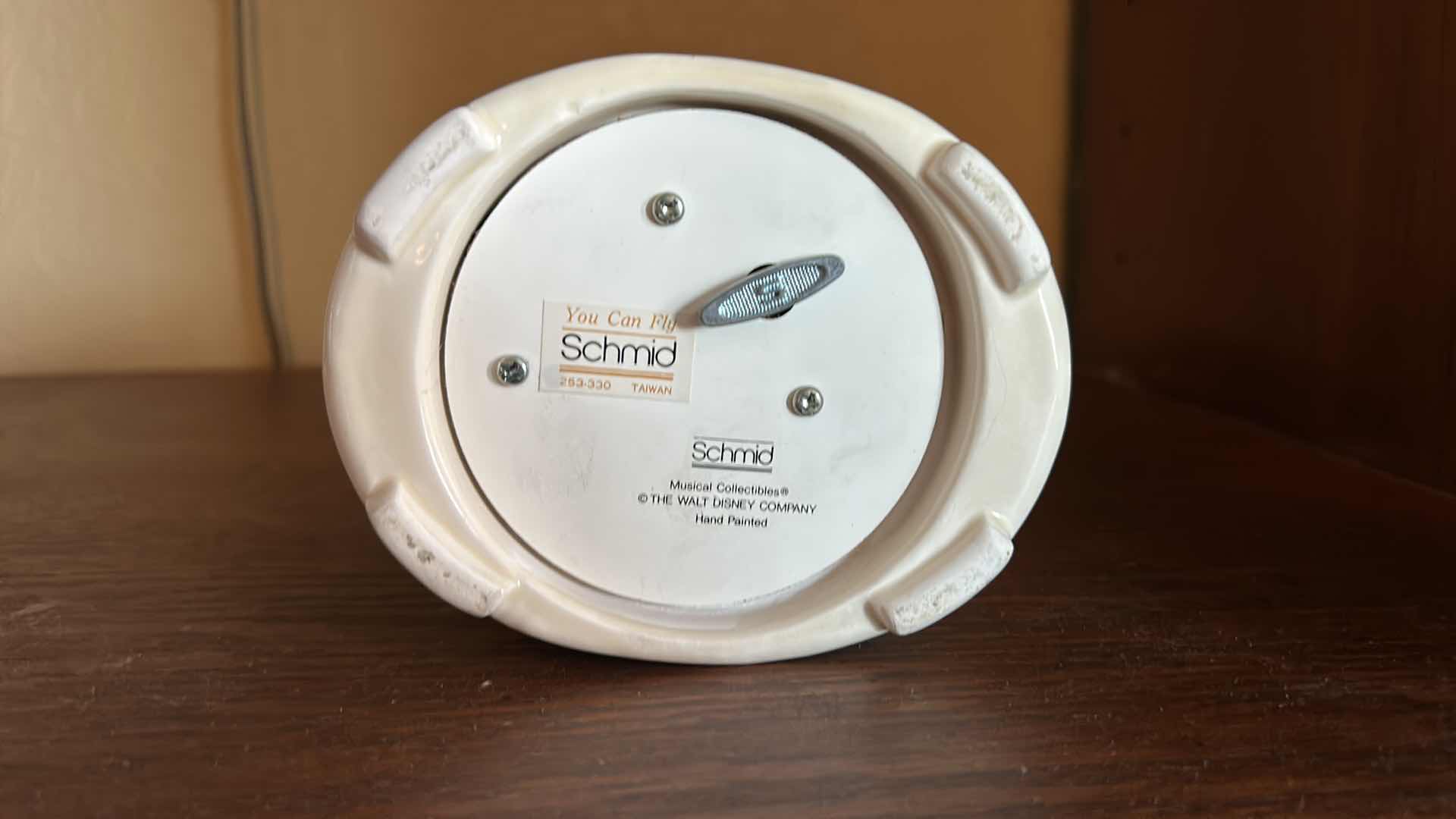 Photo 1 of COLLECTIBLE - THE WALT DISNEY COMPANY, HAND PAINTED PETER PAN "YOU CAN FLY" MUSIC BOX