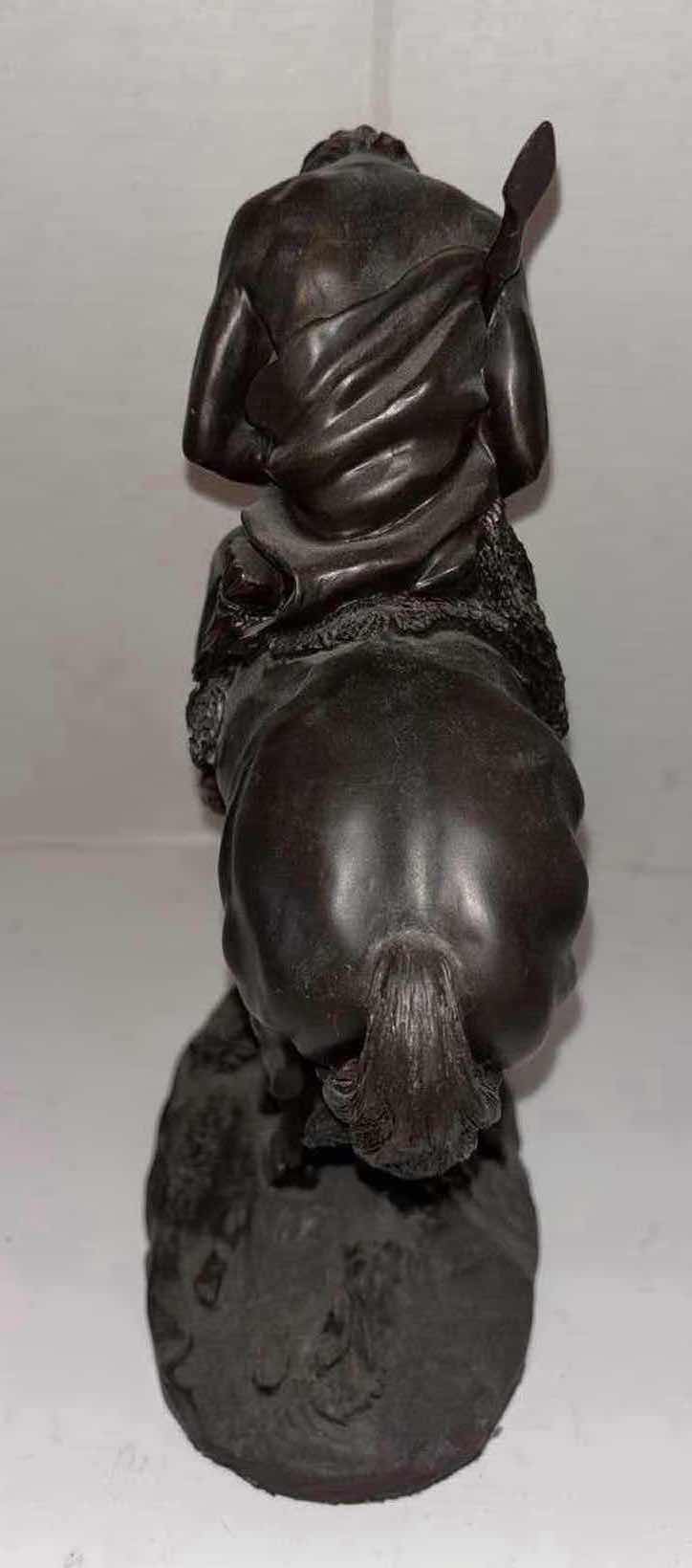 Photo 1 of END OF TRAIL RESIN SCULPTURE 4” X 9.5” H10”