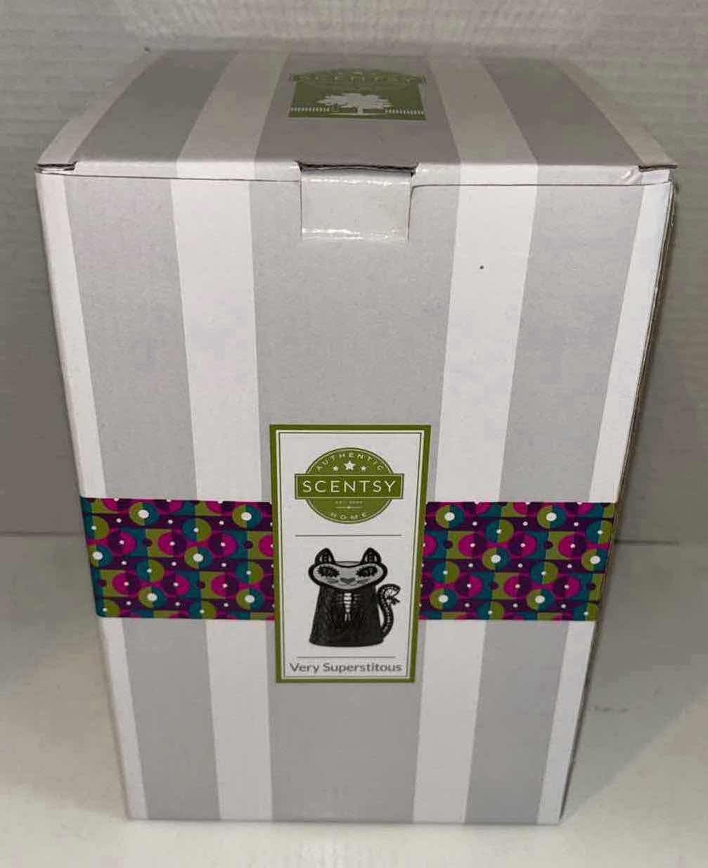 Photo 1 of NEW SCENTSY “VERY SUPERSTITIOUS” WAX WARMER BASE & WARMER DISH