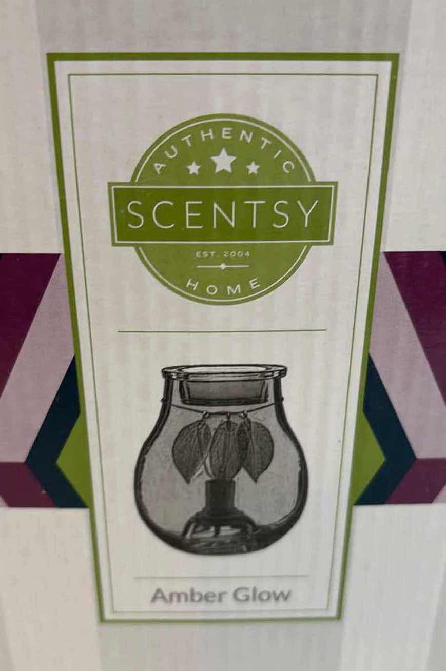Photo 1 of SCENTSY “AMBER GLOW” WAX WARMER BASE, WARMER DISH & 40 WATT BULB