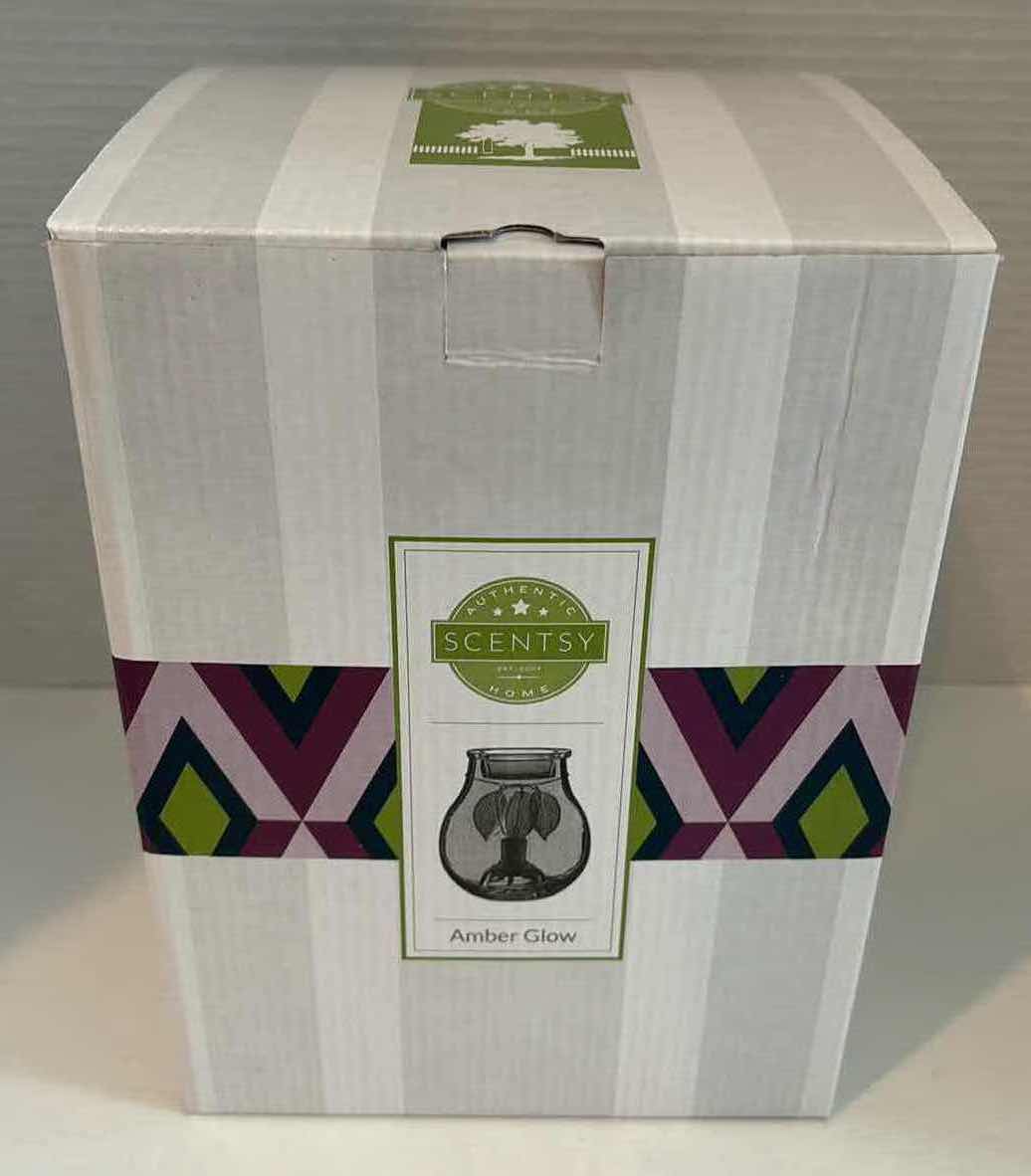 Photo 1 of SCENTSY “AMBER GLOW” WAX WARMER BASE, WARMER DISH & 40 WATT BULB