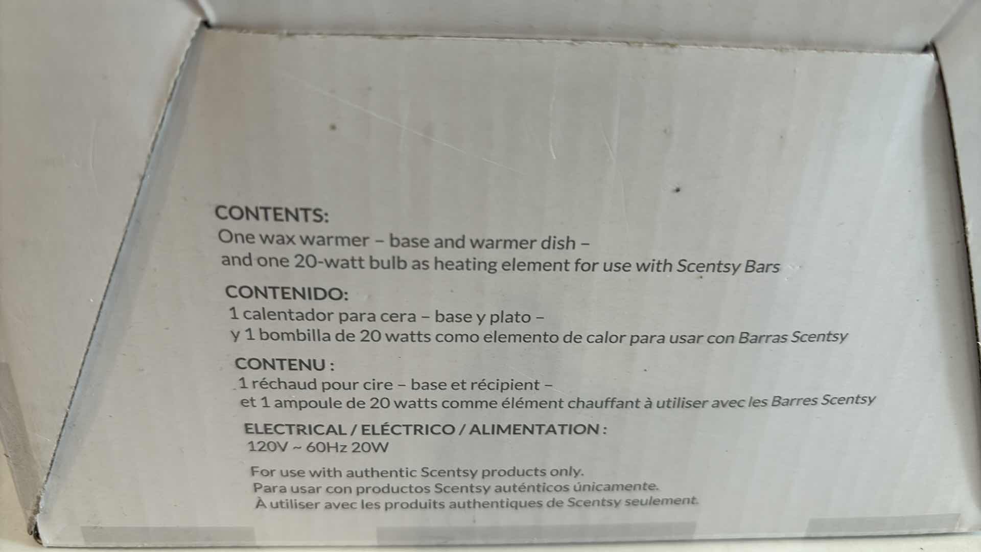 Photo 1 of NEW SCENTSY “NOVA” WAX WARMER BASE, WARMER DISH & 20 WATT BULB