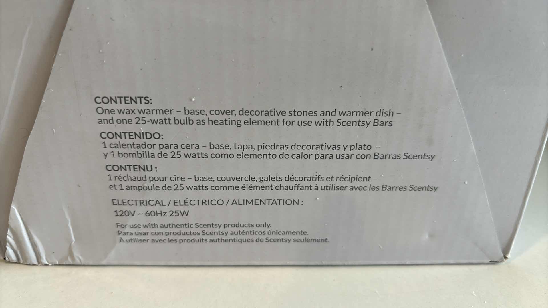 Photo 1 of NEW SCENTSY “SEA STONE ” WAX WARMER BASE, WARMER DISH & 25 WATT BULB