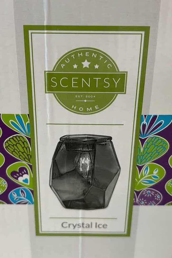 Photo 1 of NEW SCENTSY “CRYSTAL ICE” WAX WARMER BASE, WARMER DISH & 40 WATT BULB