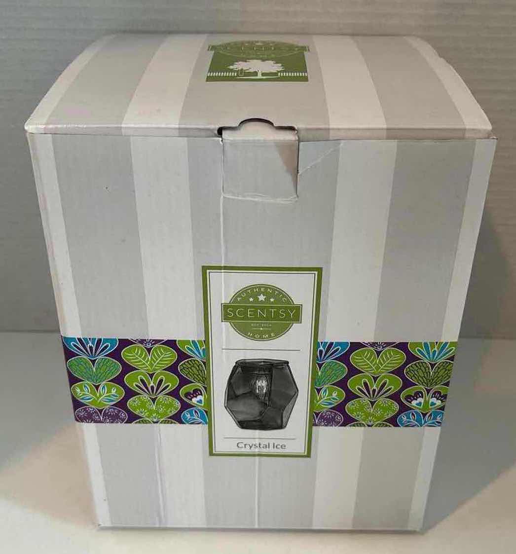 Photo 1 of NEW SCENTSY “CRYSTAL ICE” WAX WARMER BASE, WARMER DISH & 40 WATT BULB