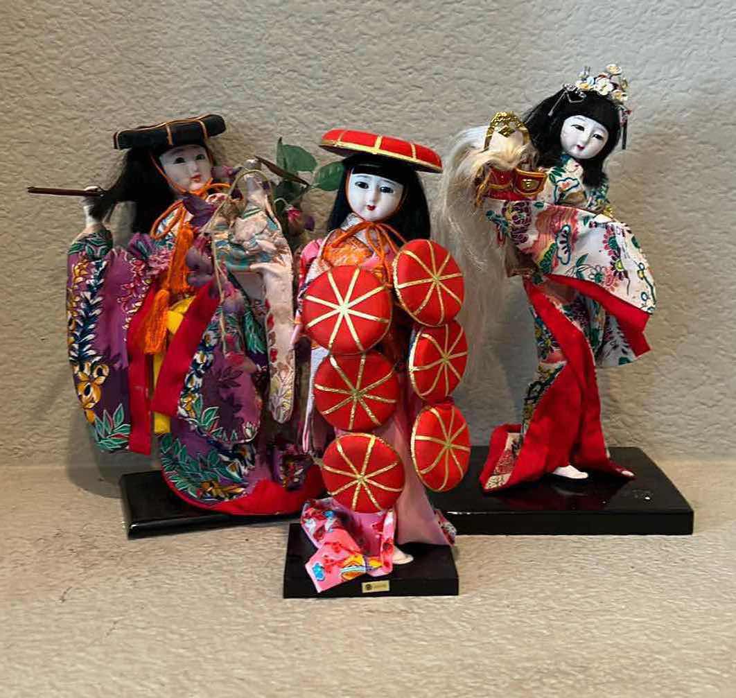 Photo 1 of 3-GEISHA COLLECTIBLE DOLLS