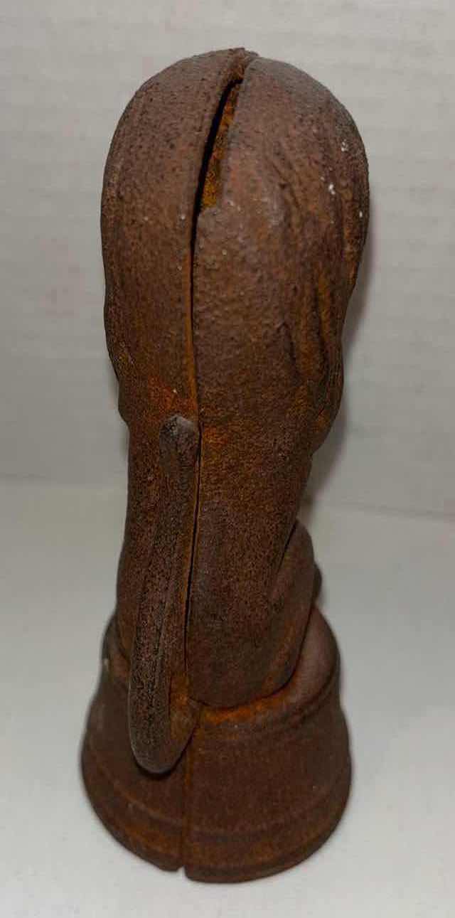 Photo 1 of ANTIQUE CAST IRON 5.25” CIRCUS LION COIN BANK