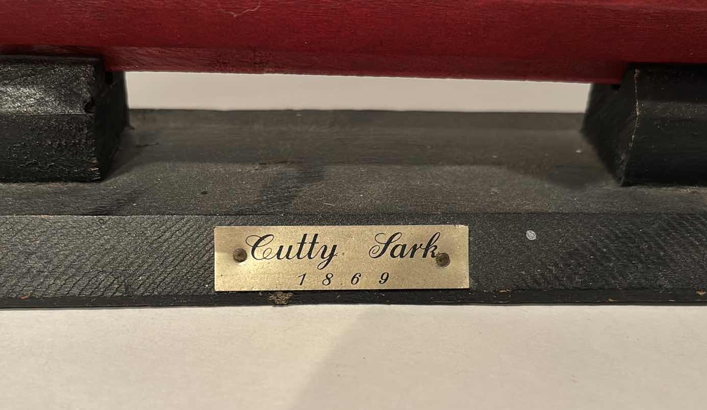 Photo 1 of ANTIQUE CUTTY SARK 1869 SHIP 2.75” X 19” H15.5”