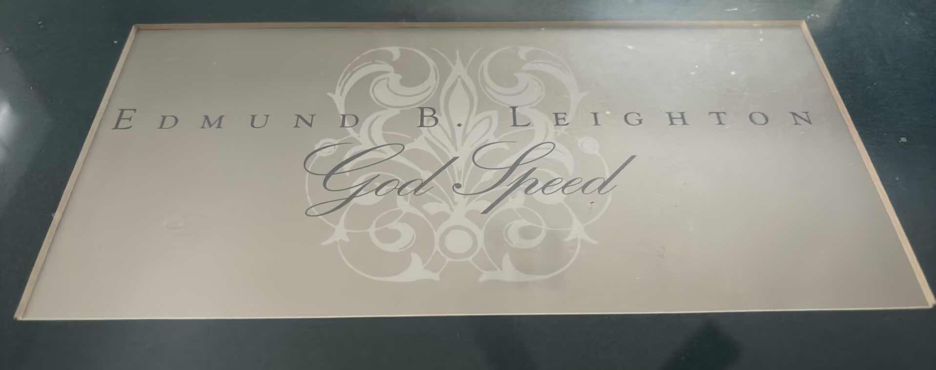 Photo 1 of FRAMED PRINT BY EDMUND BLAIR LEIGHTON, “GOD SPEED” 34” x 46.25” (GLASS INCLUDED)