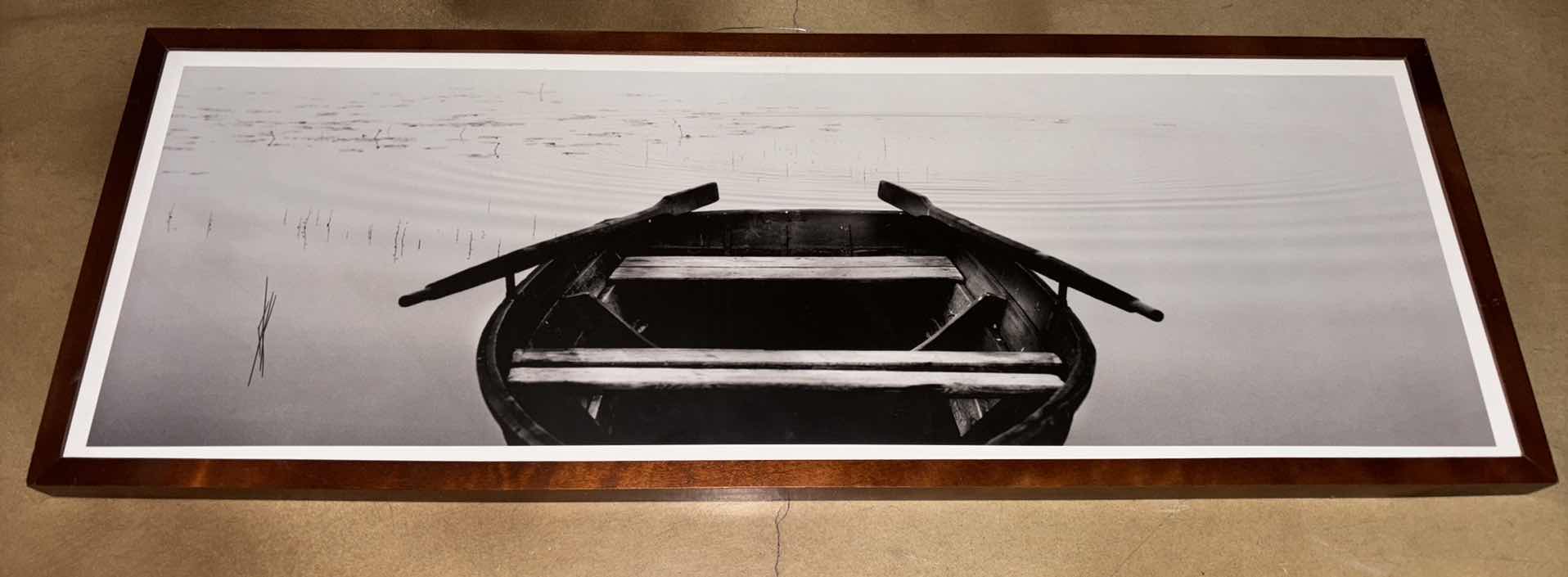 Photo 1 of FRAMED IKEA PADDLEBOAT PICTURE “RIBBA” 35.5” x 12.75” (#20386)