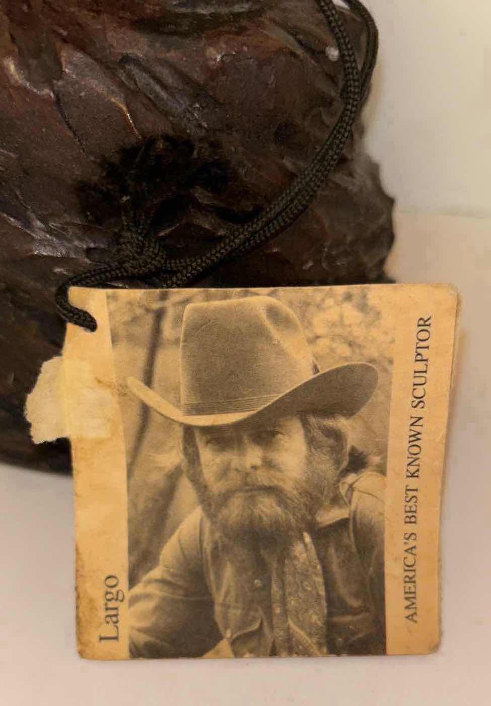 Photo 1 of 12.5” ORIGINAL WESTERN SCULPTURE BY LARGO, TECUMSEH SHAWNEE CHIEF 1812