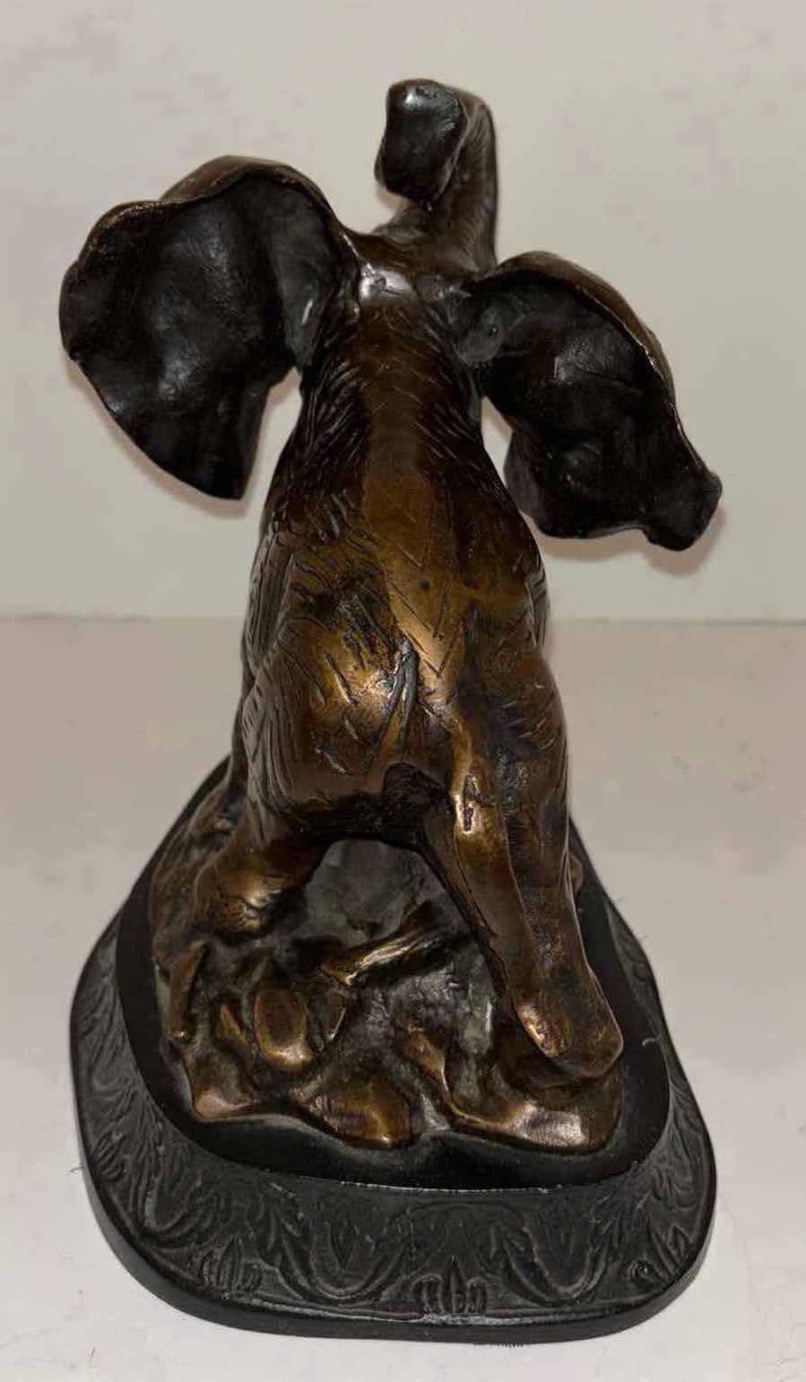 Photo 4 of BRONZED ELEPHANT STATUE 6”x 9.5” H8”