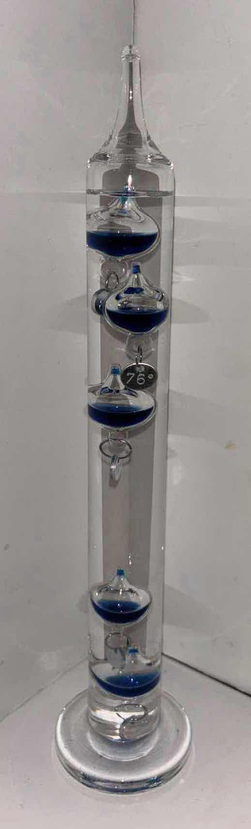 Photo 1 of GALILEO GLASS THERMOMETERS W FLOATING GLOBES (TALLEST 13.25”)