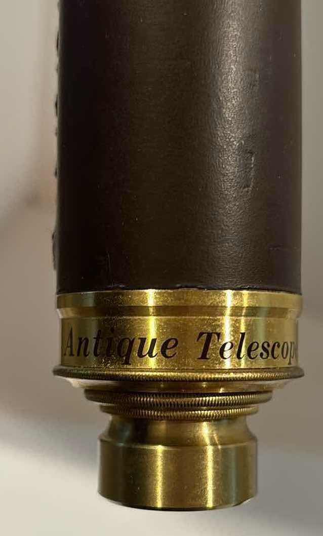 Photo 1 of ANTIQUE TELESCOPE IN WOODEN BOX 30 x 40, JAPAN