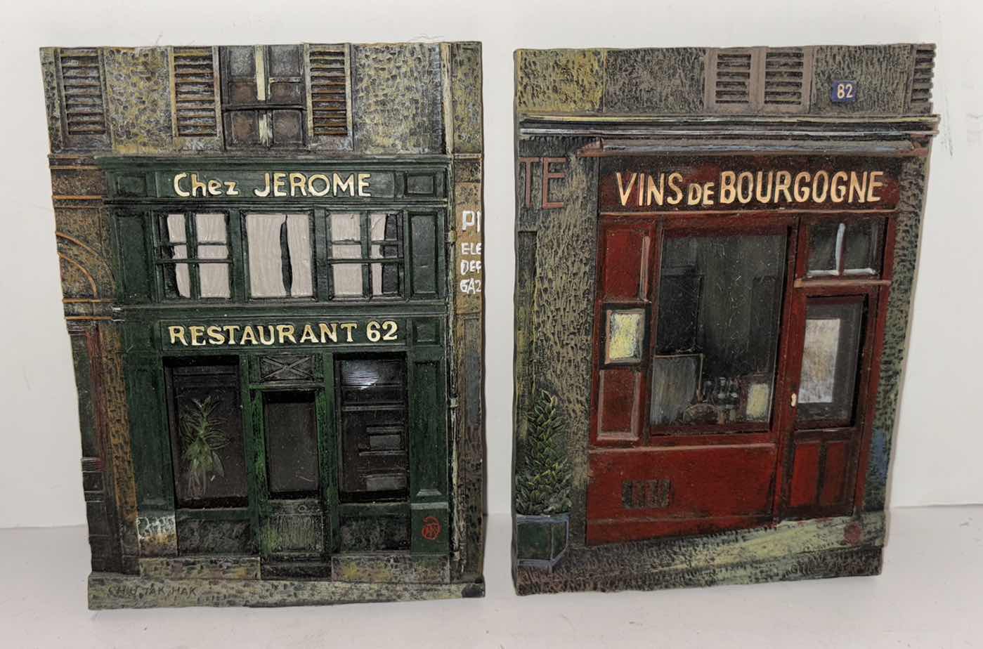 Photo 3 of 4 PC EUROPEAN WALL PLAQUES 4.5” x 6.25”