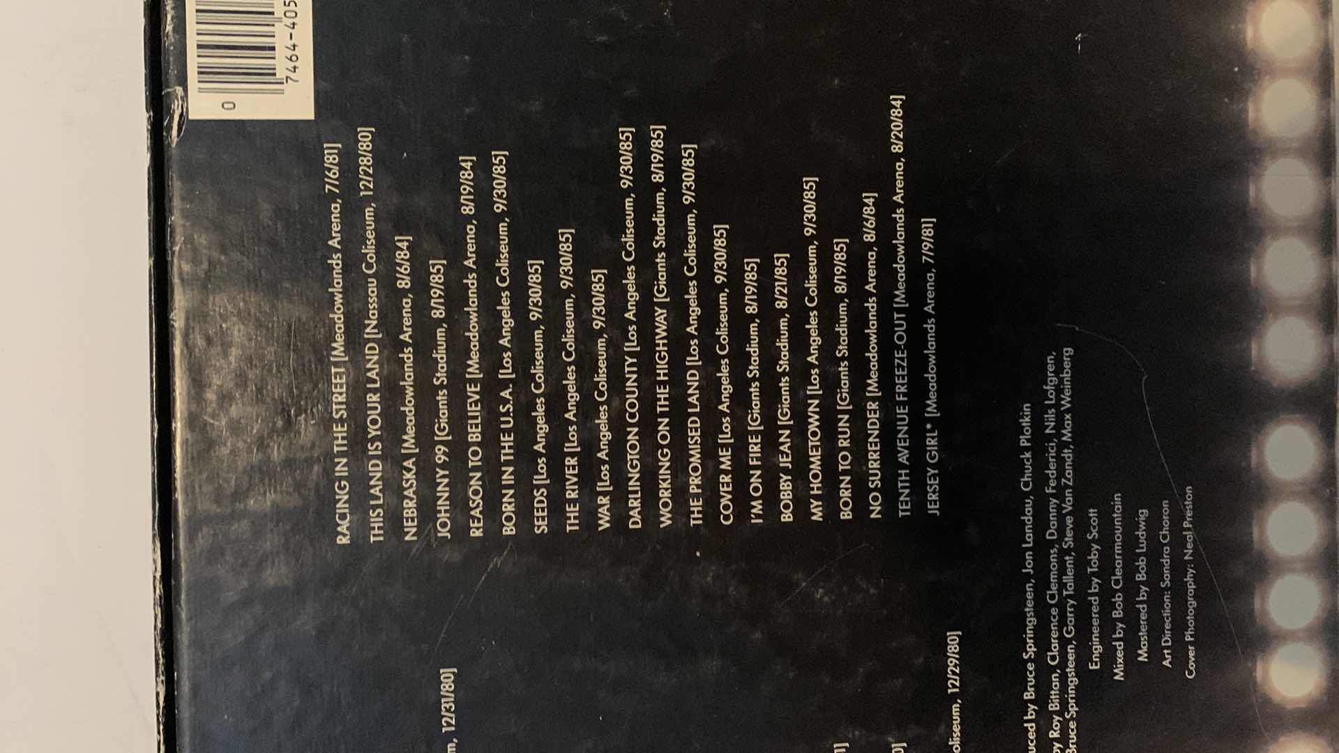 Photo 1 of BRUCE SPRINGSTEEN & THE E STREET BAND LIVE 1975-85 LP