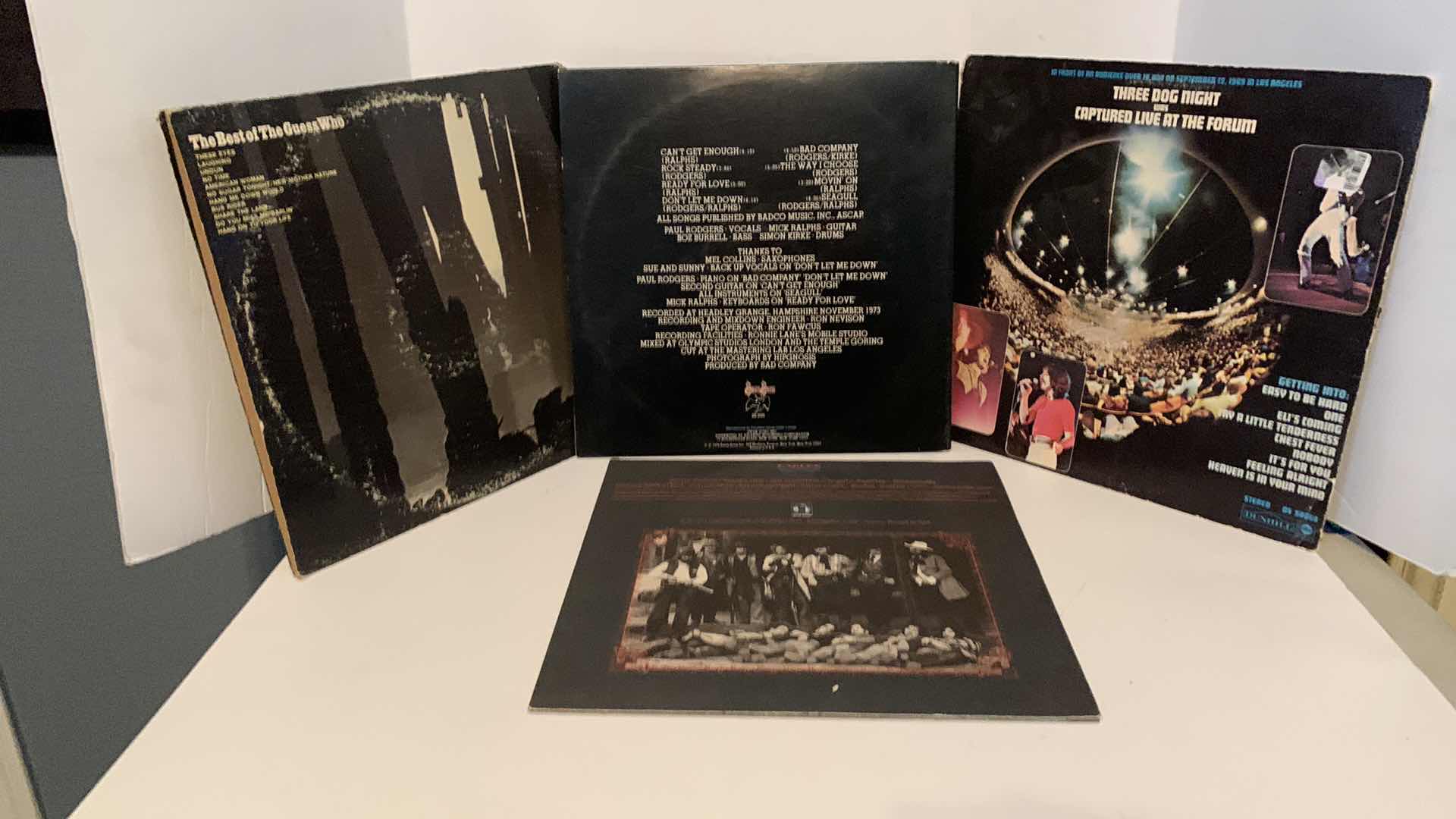 Photo 1 of CLASSIC ROCK LP’S: EAGLES, BAD COMPANY, THREE DOG NIGHT, GUESS WHO