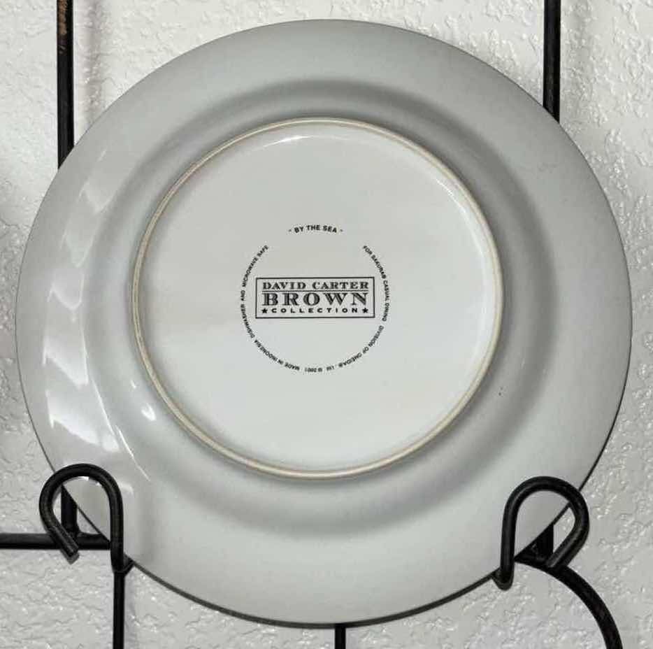 Photo 2 of DAVID CARTER BROWN 2001 FOUR PC LIGHTHOUSE PLATE COLLECTION W HANGER 18” X 24”