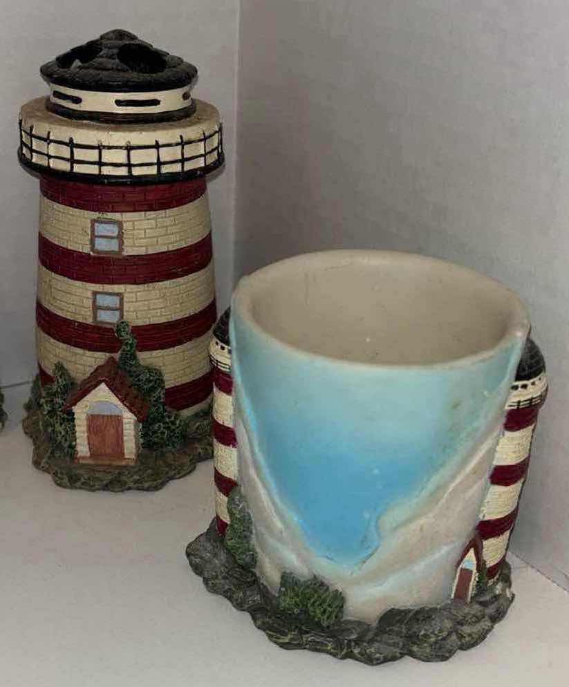 Photo 2 of LIGHTHOUSE BATHROOM DECOR (6 PCS)