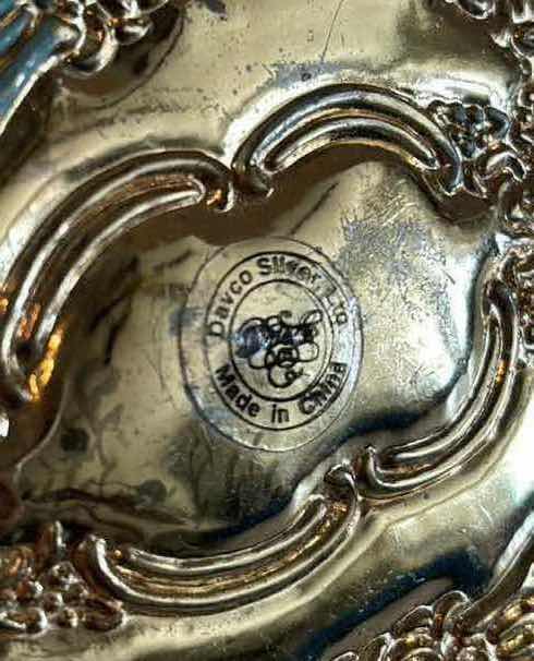 Photo 1 of DAVCO SILVER LTD GOLD TONED MIRROR, BRUSH & COMB VANITY SET (COMB IS 7.25”)