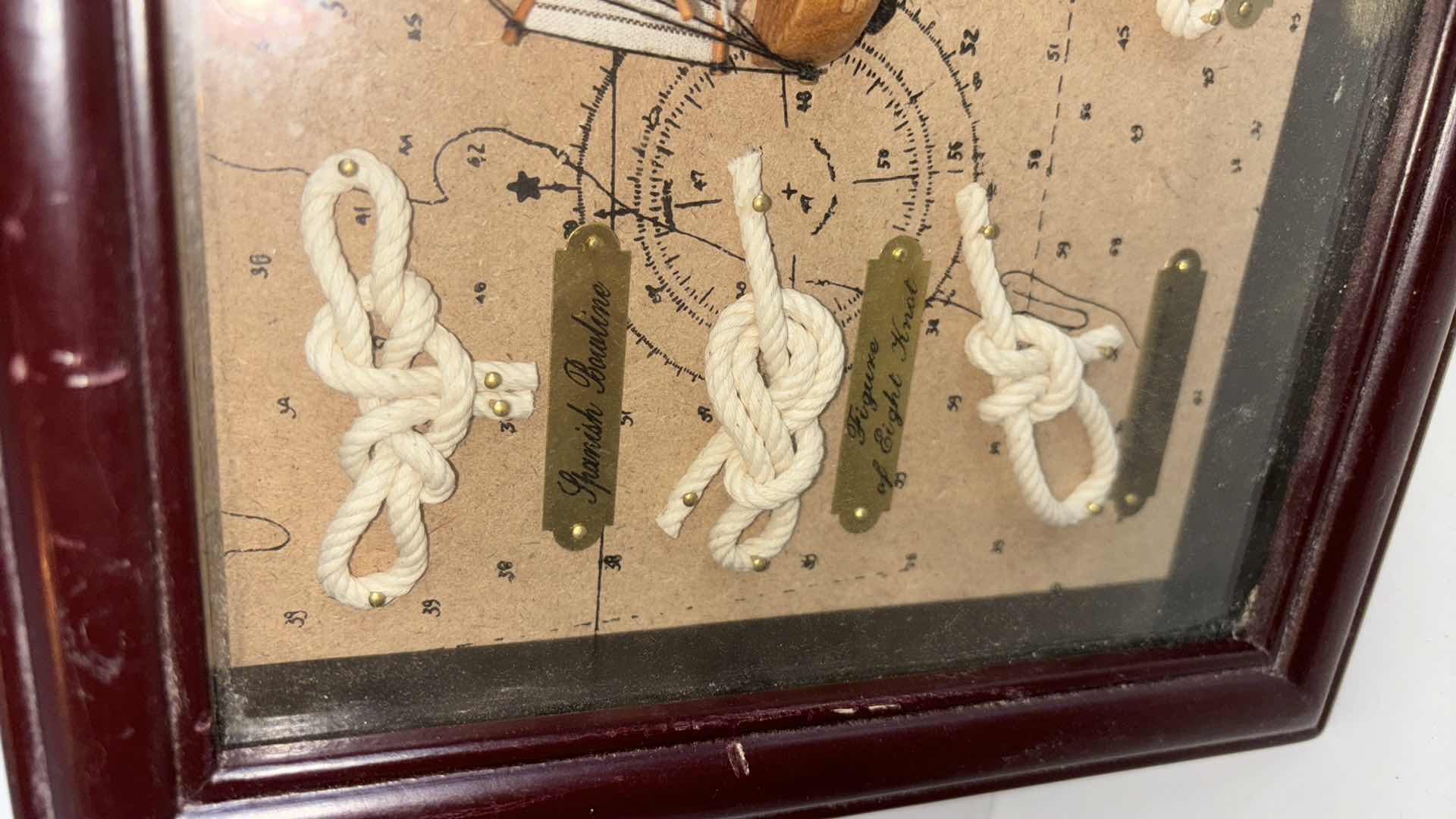 Photo 1 of HERITAGE MINT COLLECTIBLES MAYFLOWER SHIP & NAUTICAL KNOTS SHADOW BOX WALL DECOR 9” X 12”