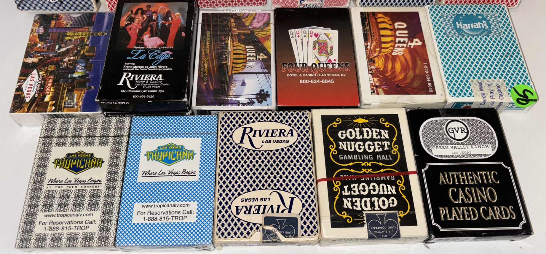 Photo 1 of ASSORTED CASINO DECKS OF CARDS (18)