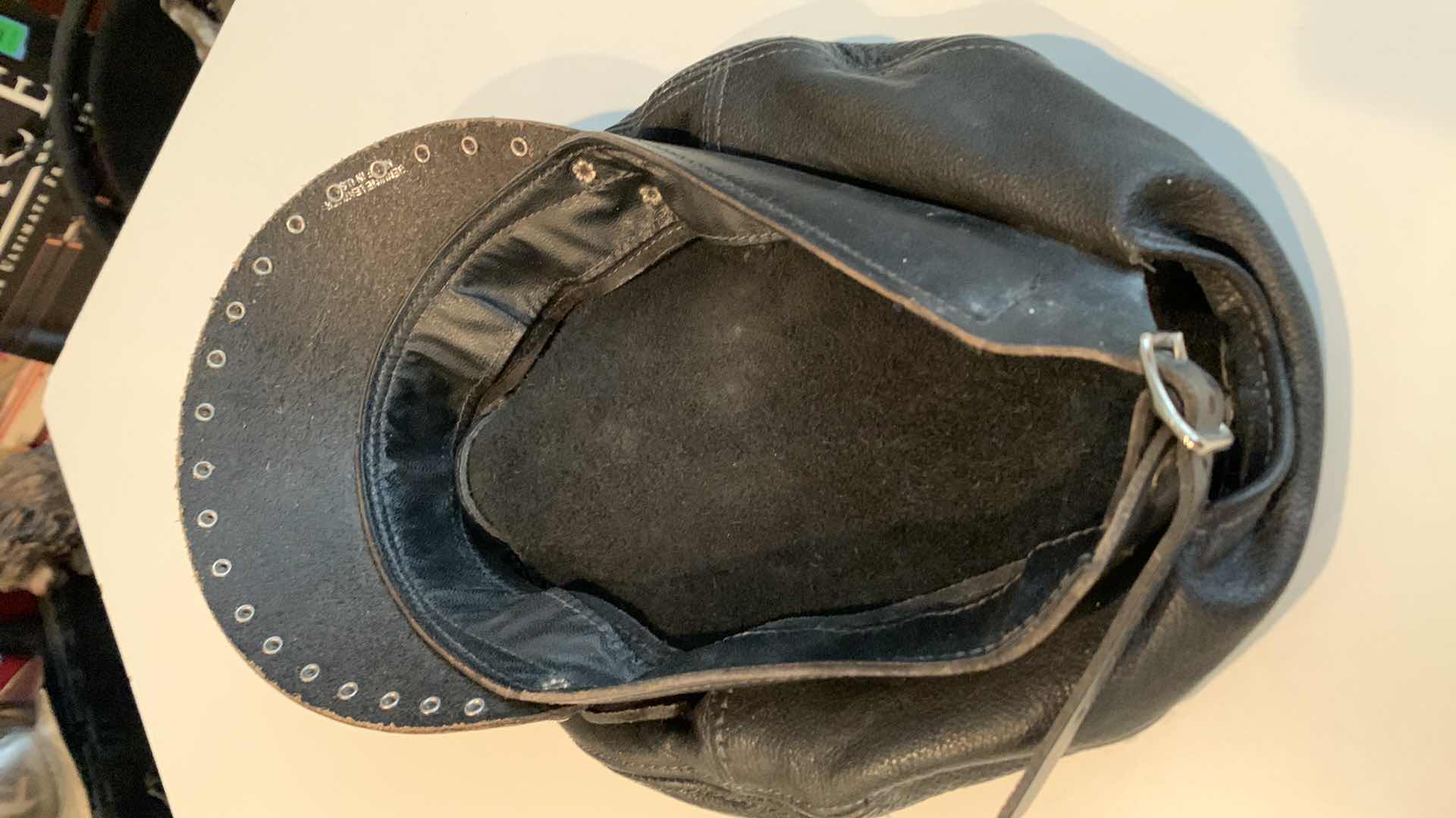 Photo 1 of LEATHER MOTORCYCLE CAP