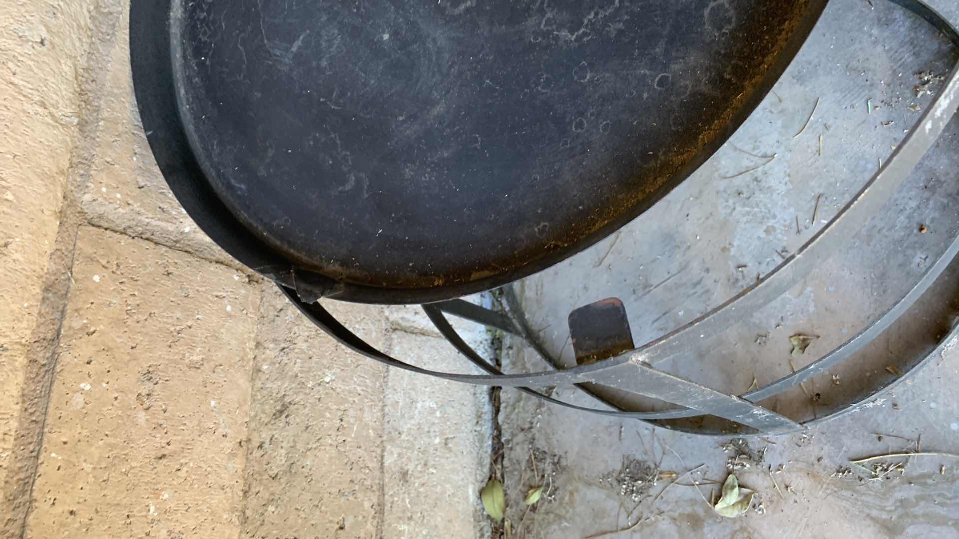 Photo 1 of OUTDOOR METAL TABLE 18” CIRCUMFERENCE