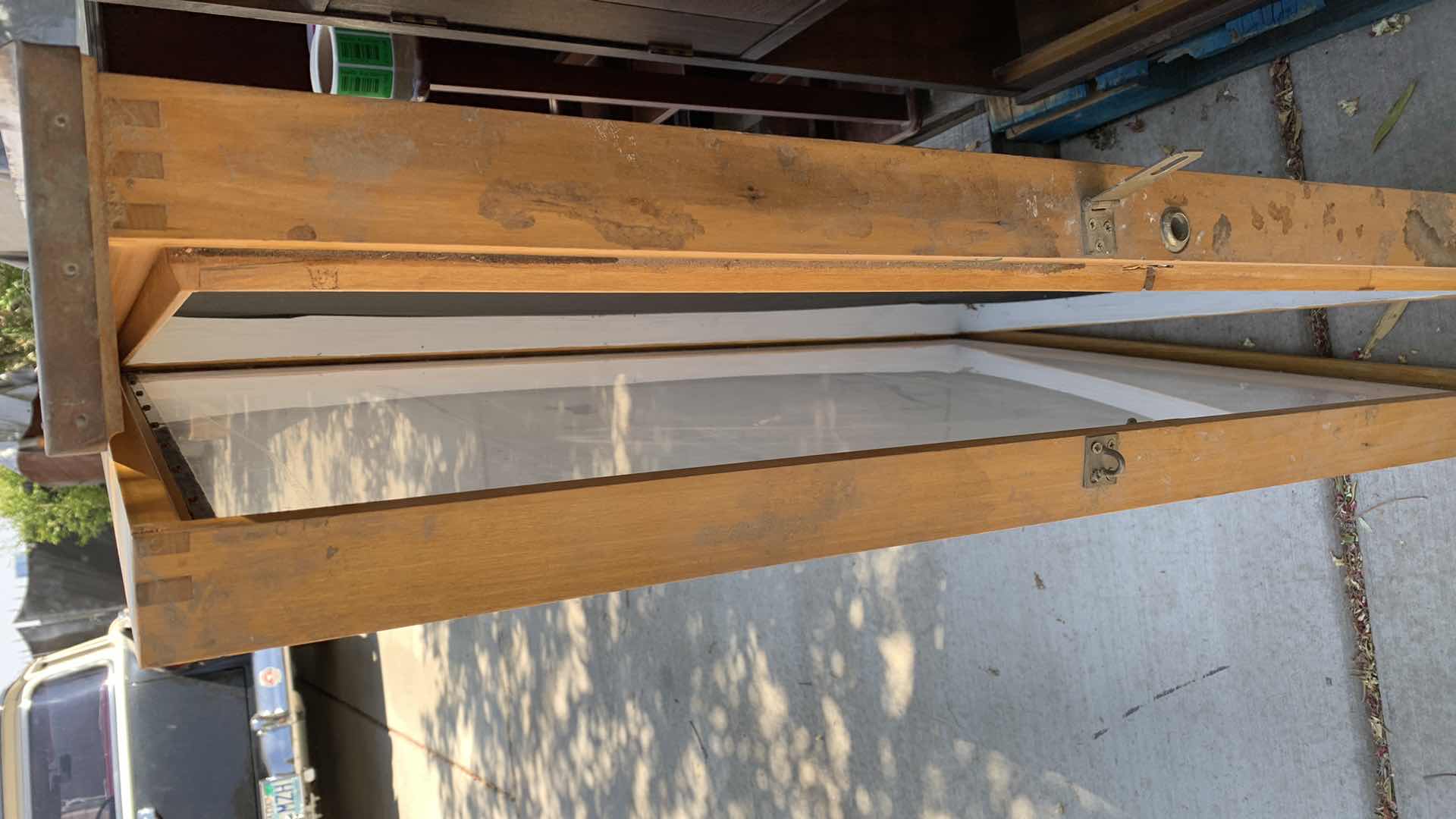 Photo 1 of LARGE GLASS CABINET 32” X 6” H 45”