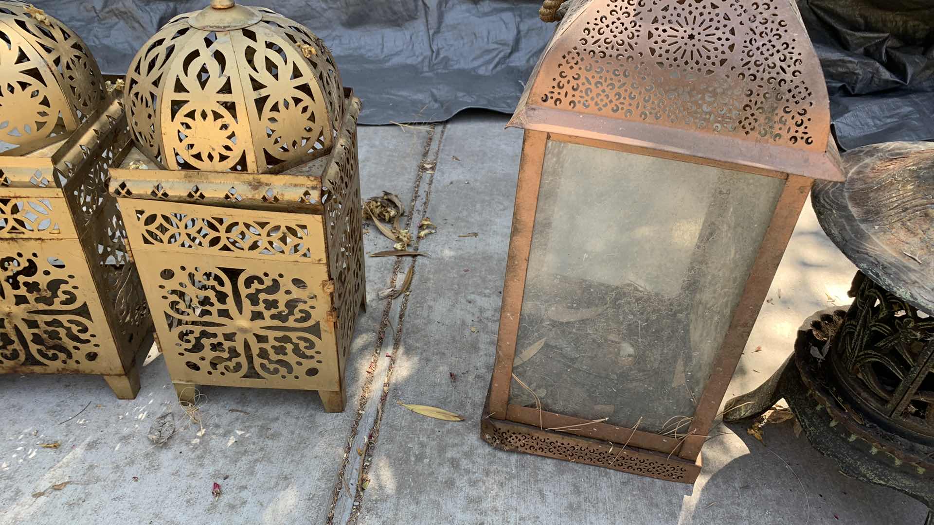 Photo 1 of ASSORTED LANTERNS TALLEST IS 20”